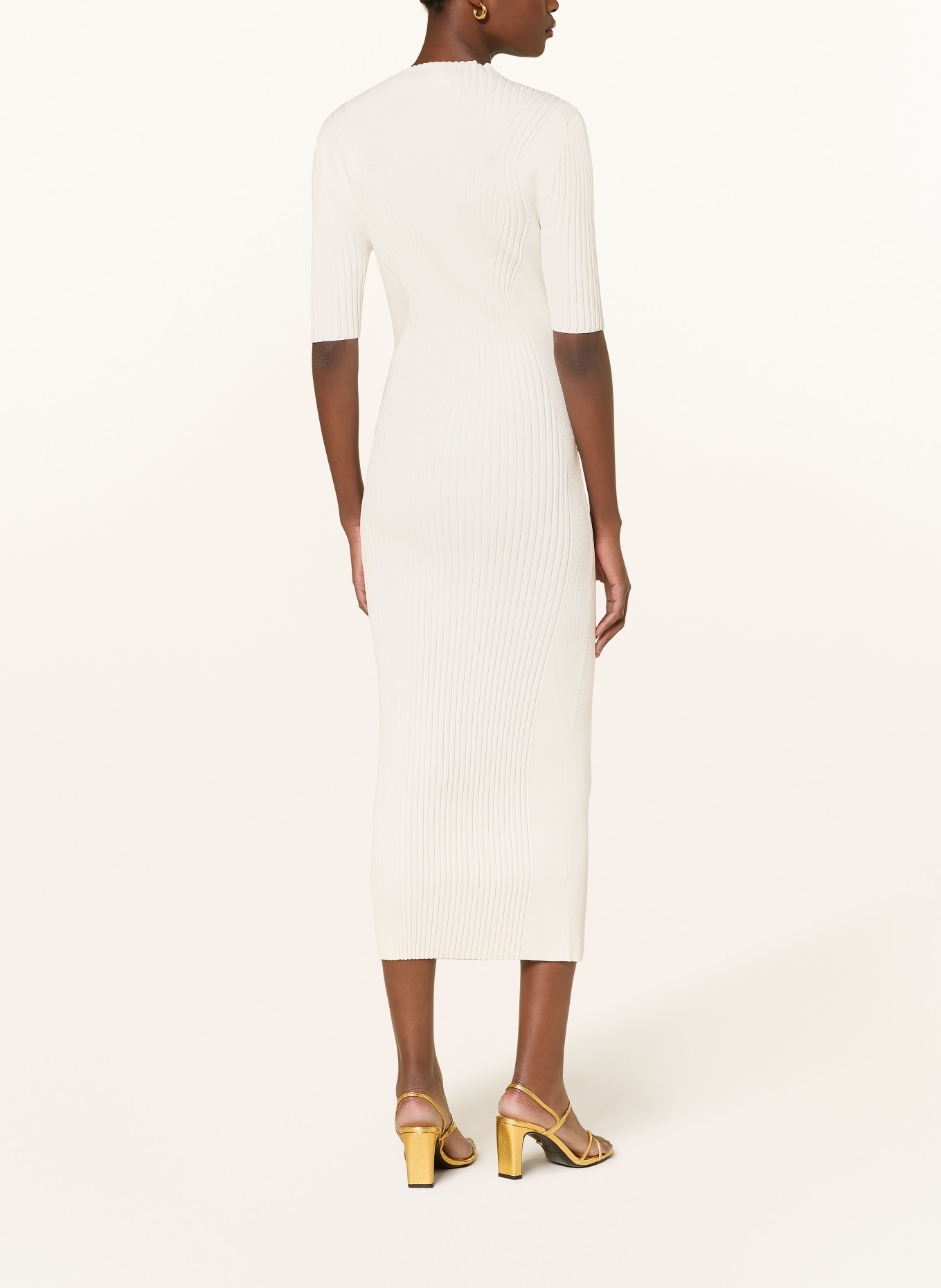 TED BAKER CANDIIC knit dress: ECRU