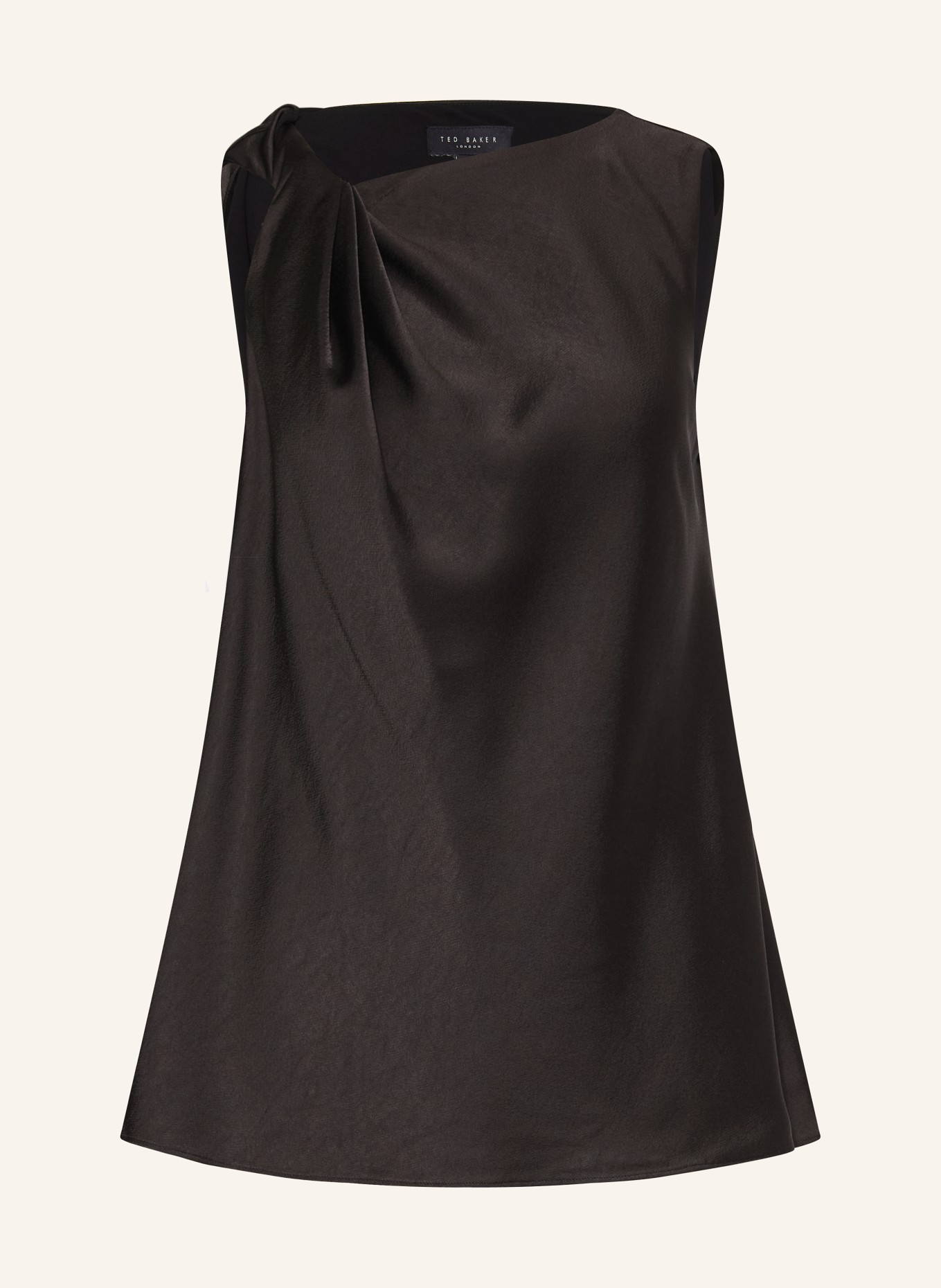 TED BAKER Top MIONA made of satin: BLACK