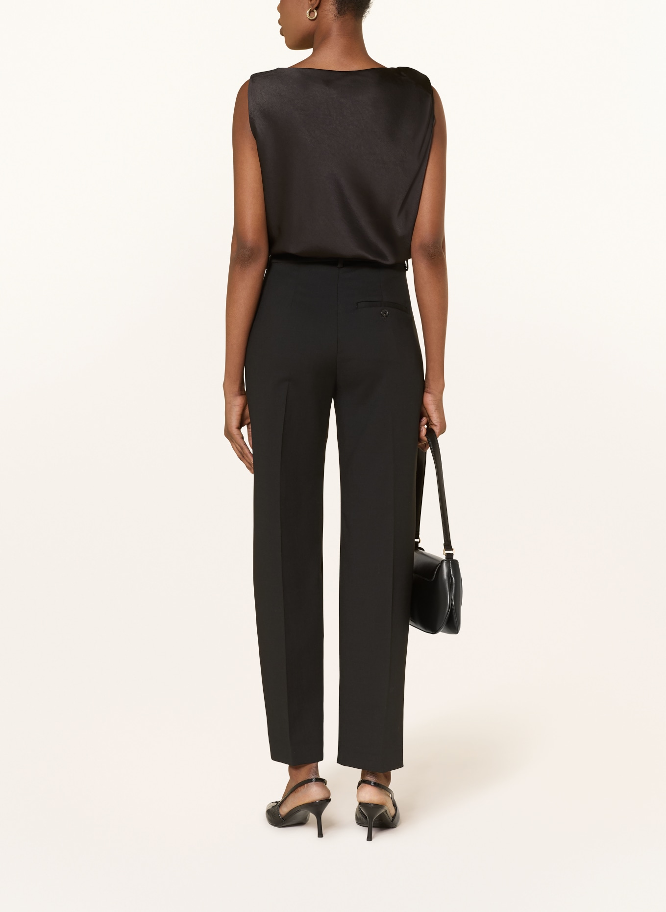 TED BAKER Top MIONA made of satin: BLACK