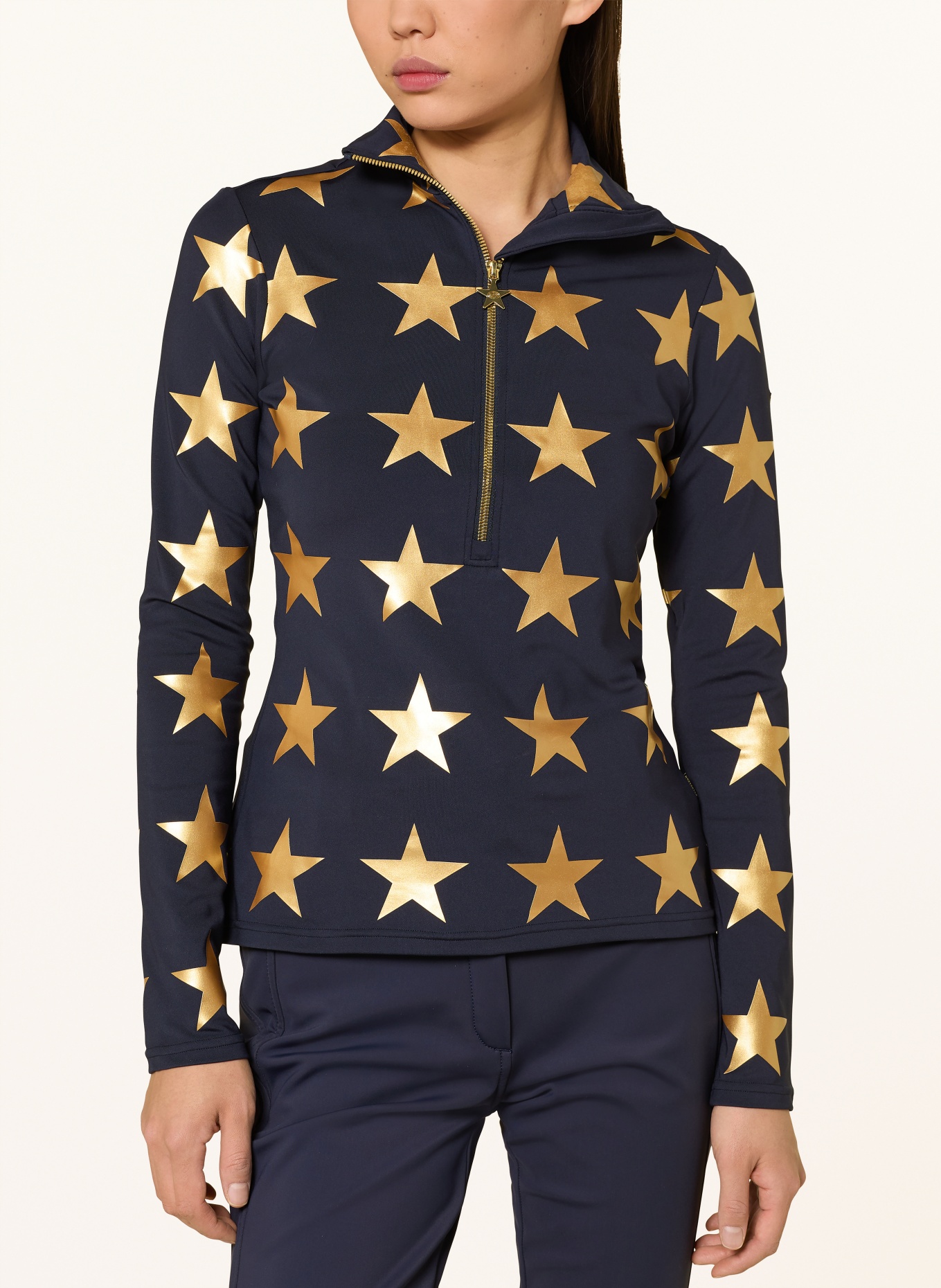 GOLDBERGH mid-layer: DARK BLUE / GOLD