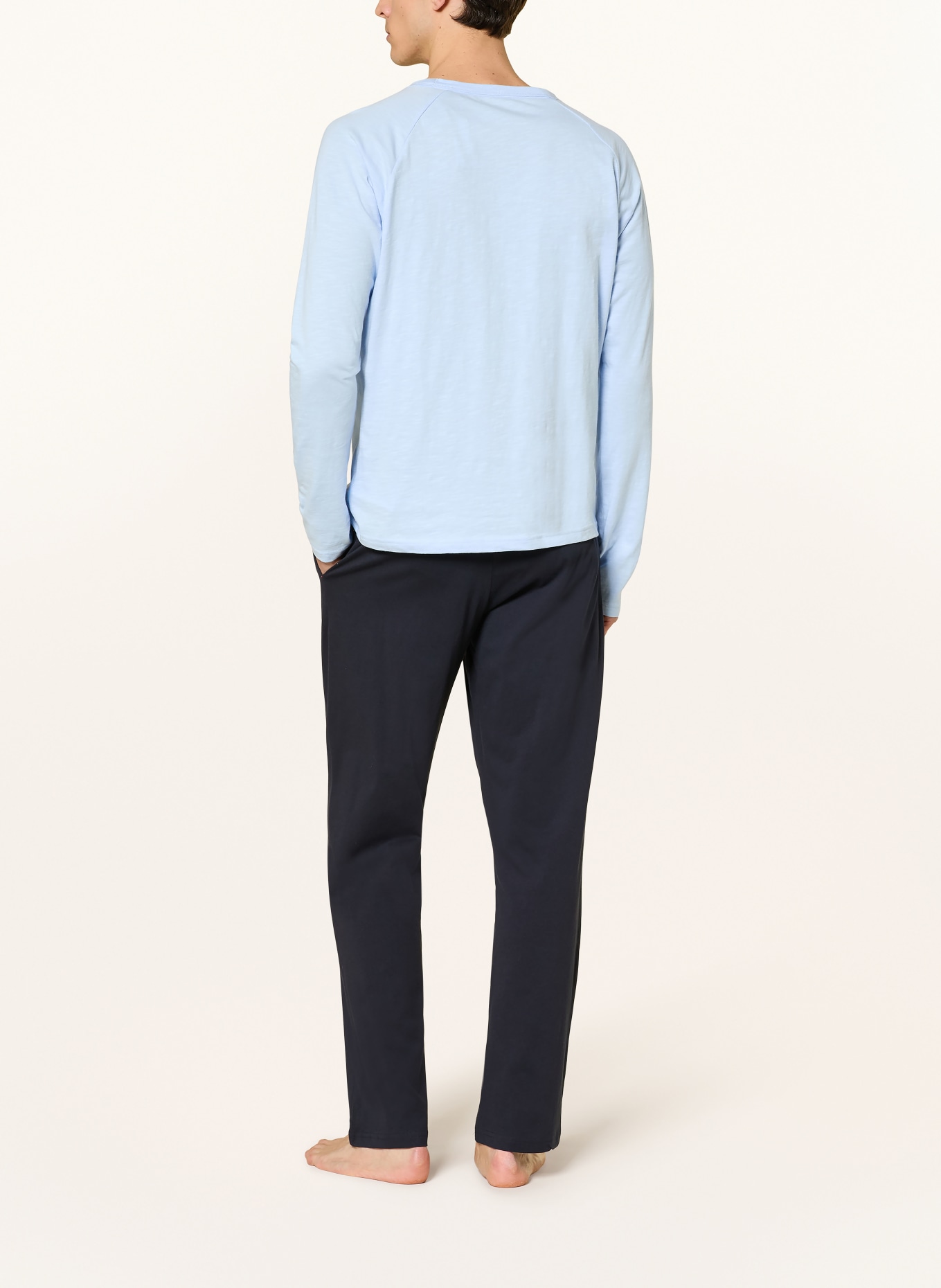 TOMMY HILFIGER noční košile: TMAVĚ MODRÁ