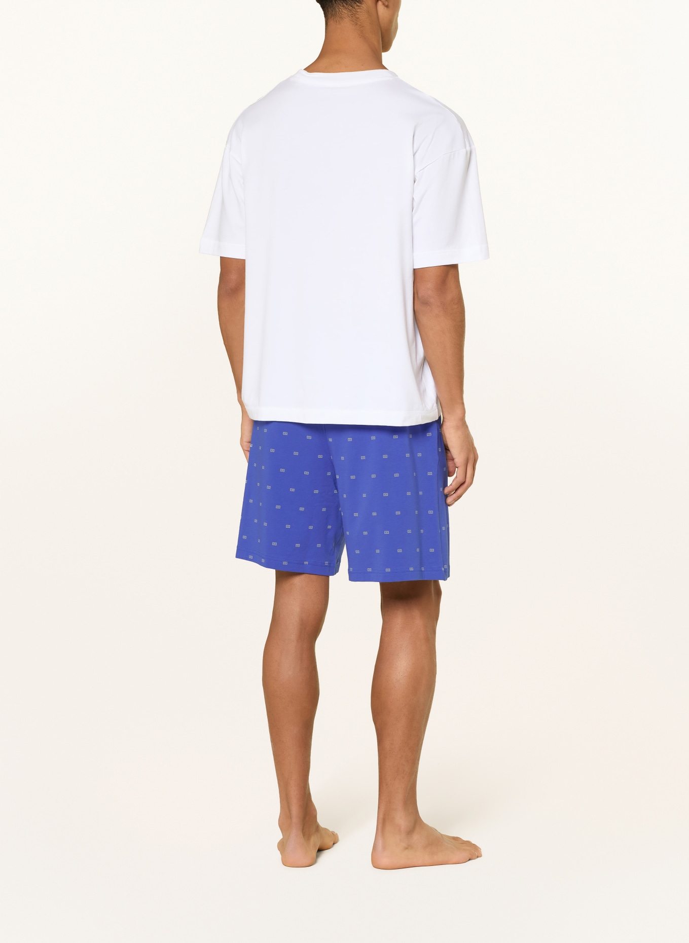 TOMMY HILFIGER Shorty pajamas: BLUE / WHITE