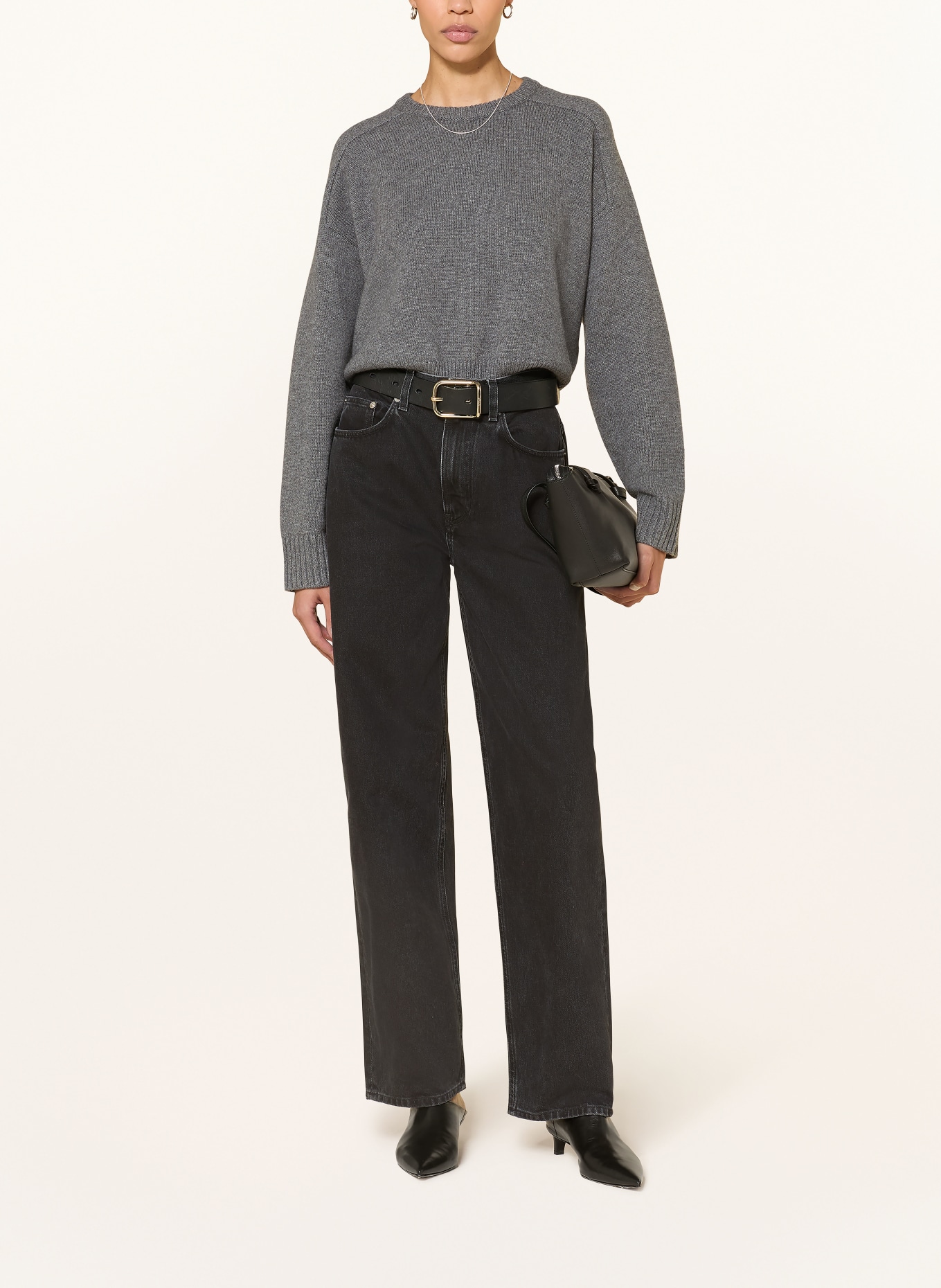 LOULOU DE SAISON Sweater BRUZZI: DARK GRAY