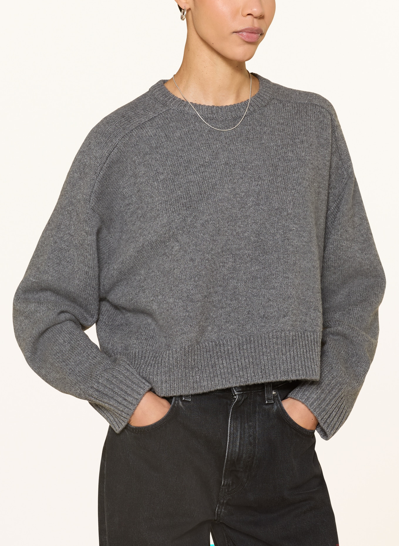 LOULOU DE SAISON Sweater BRUZZI: DARK GRAY