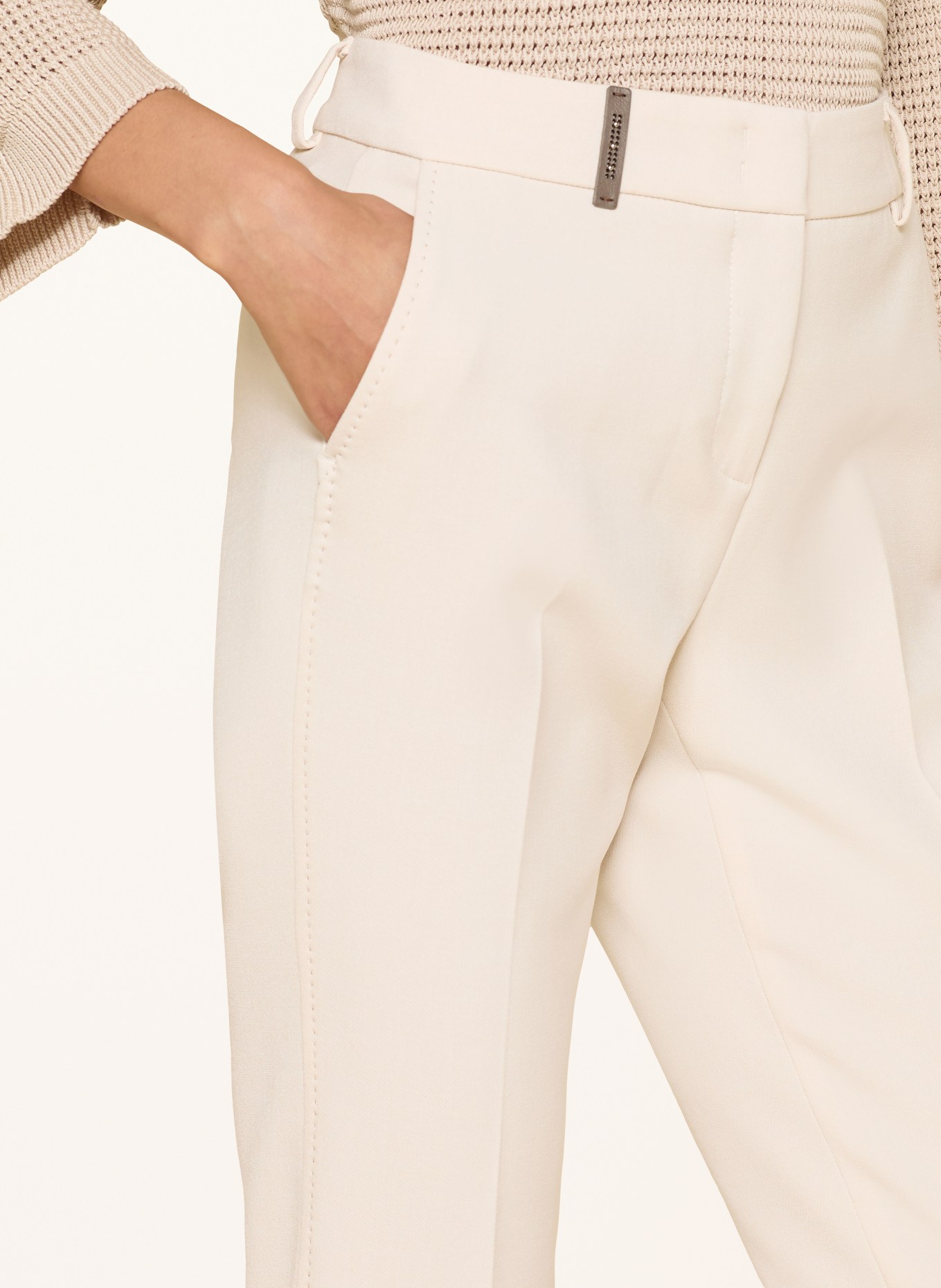 PESERICO Spodnie 7/8: BEŻOWY