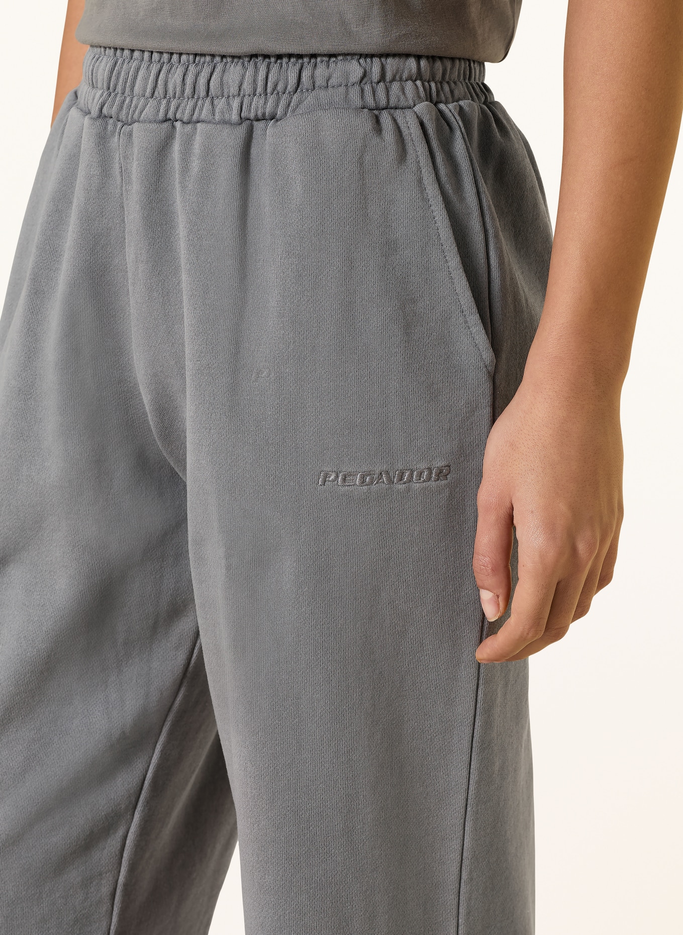 PEGADOR Spodnie dresowe ANNI: SZARY