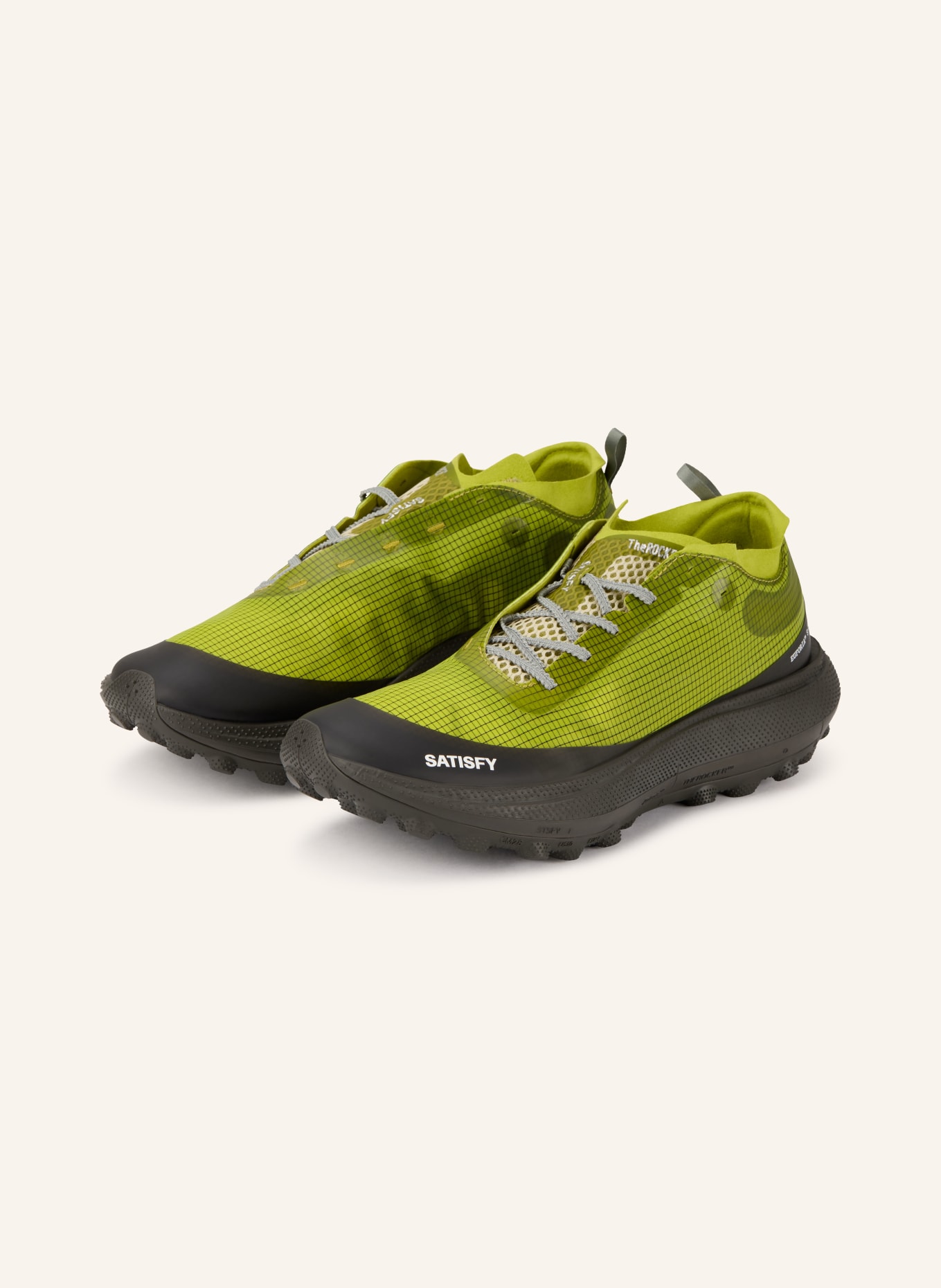 SATISFY Trailrunning-Schuhe THE ROCKER™: GRÜN / SCHWARZ