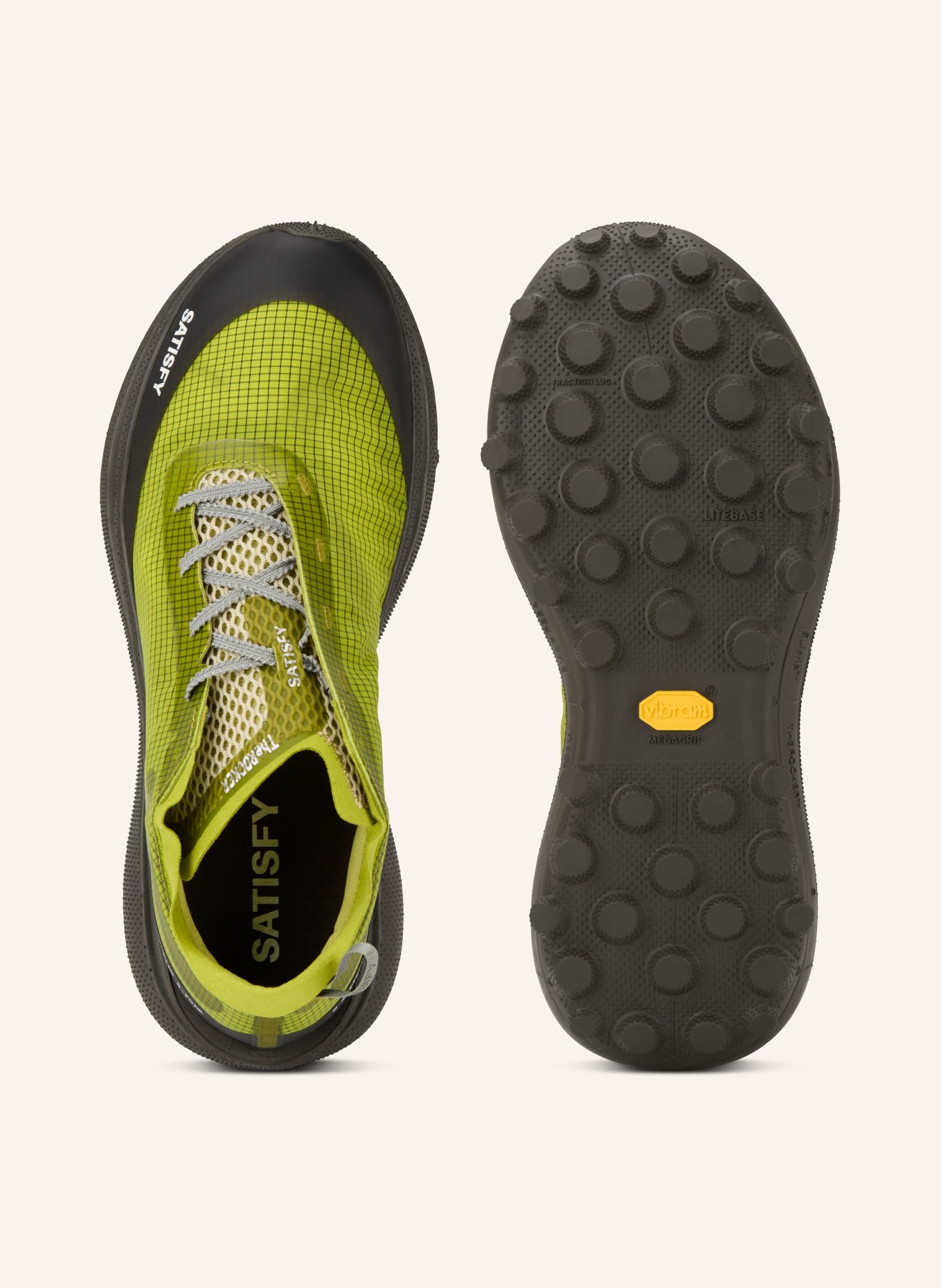 SATISFY Trailrunning-Schuhe THE ROCKER™: GRÜN / SCHWARZ