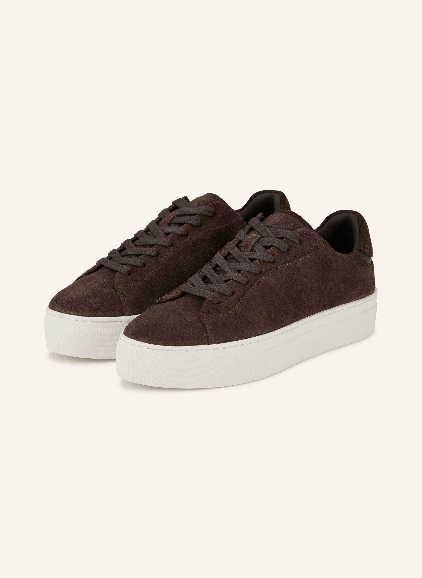 REISS FRANCESCA sneaker: DARK BROWN