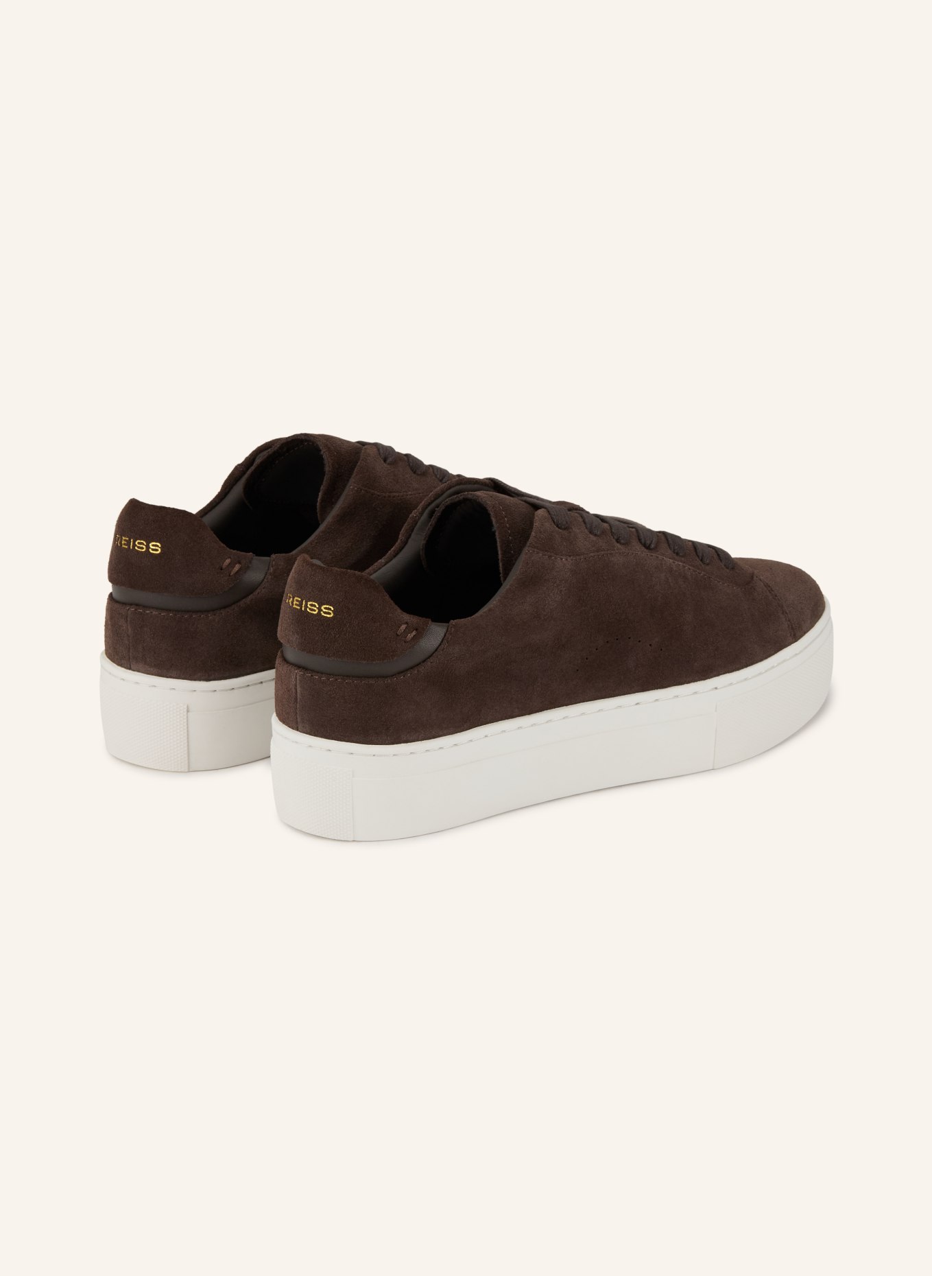 REISS FRANCESCA sneaker: DARK BROWN
