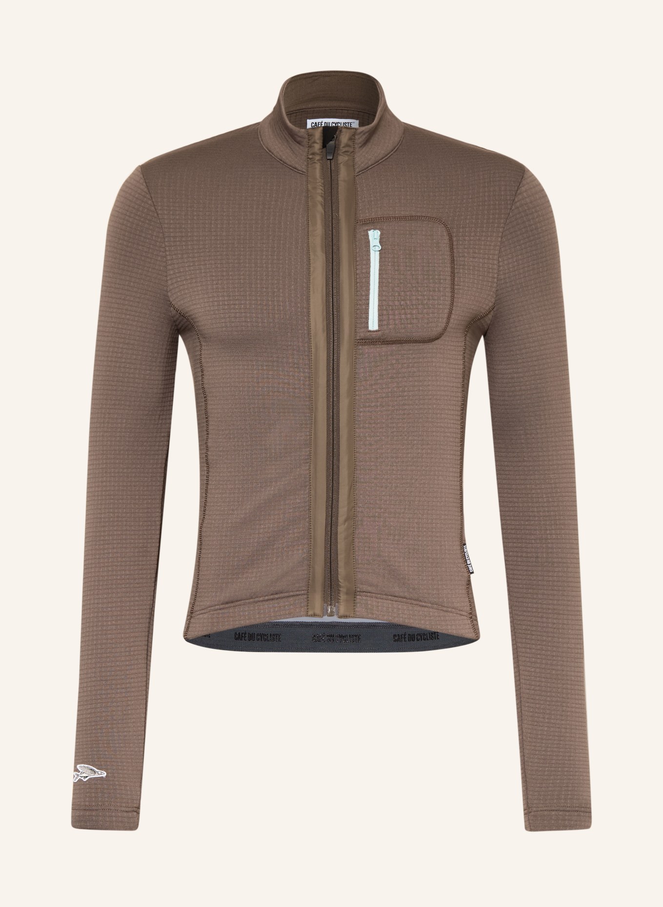 CAFÉ DU CYCLISTE Maillot cycliste thermique LORENNE: TAUPE