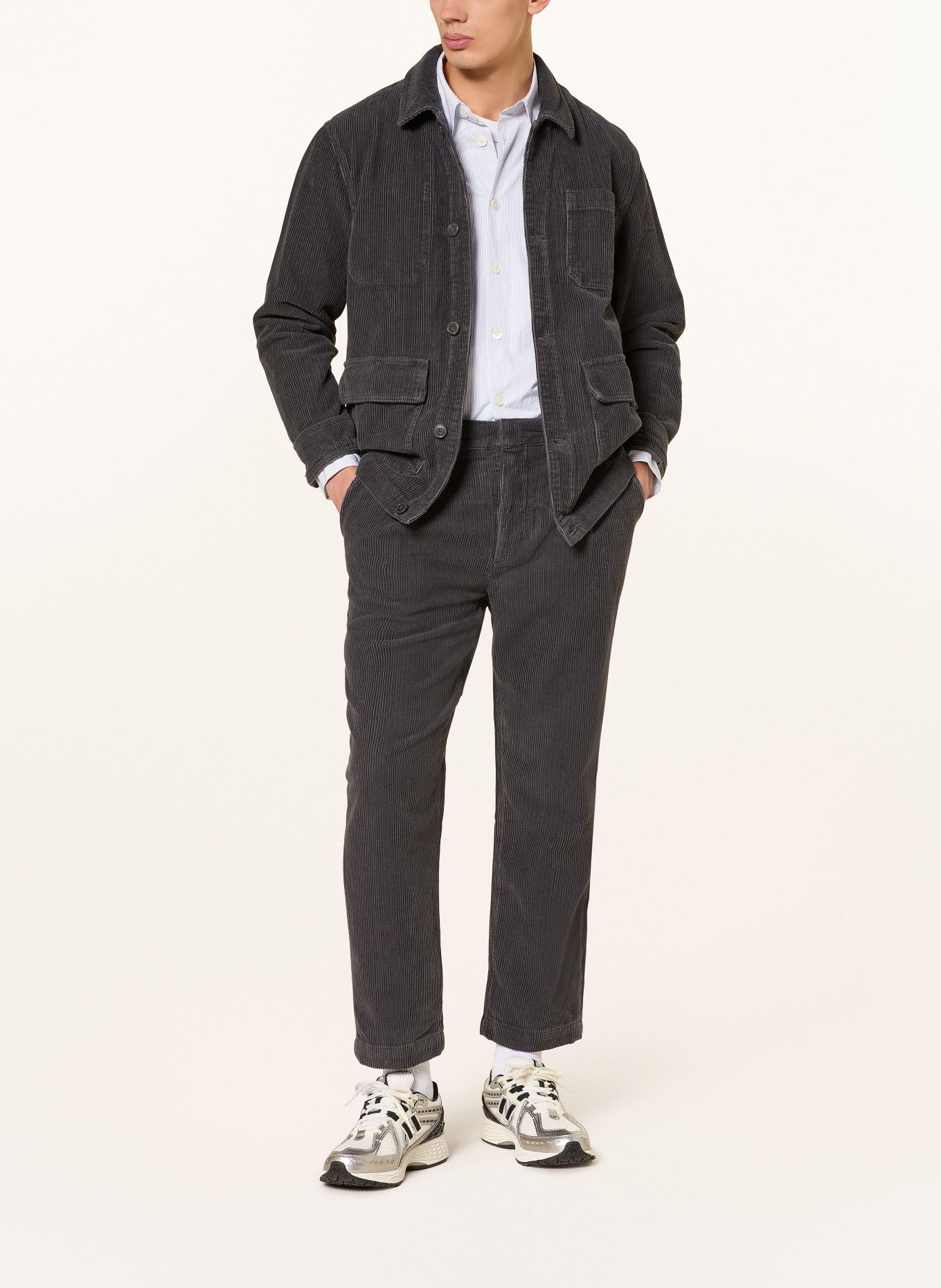 ARMEDANGELS Cordhose ARAANIO Regular Fit: DUNKELGRAU