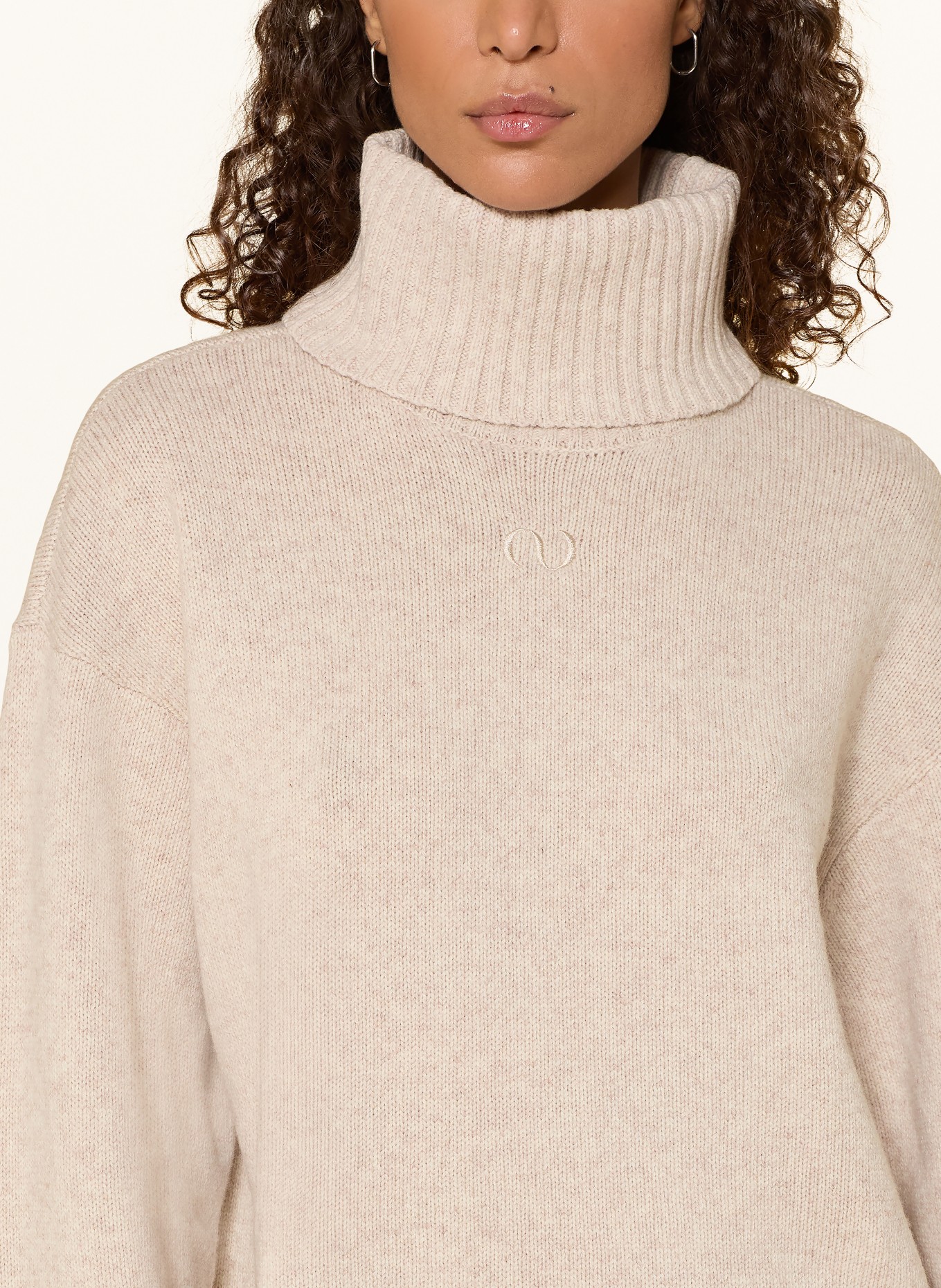 LeGer Studio Rollkragenpullover ERICA: BEIGE / ECRU