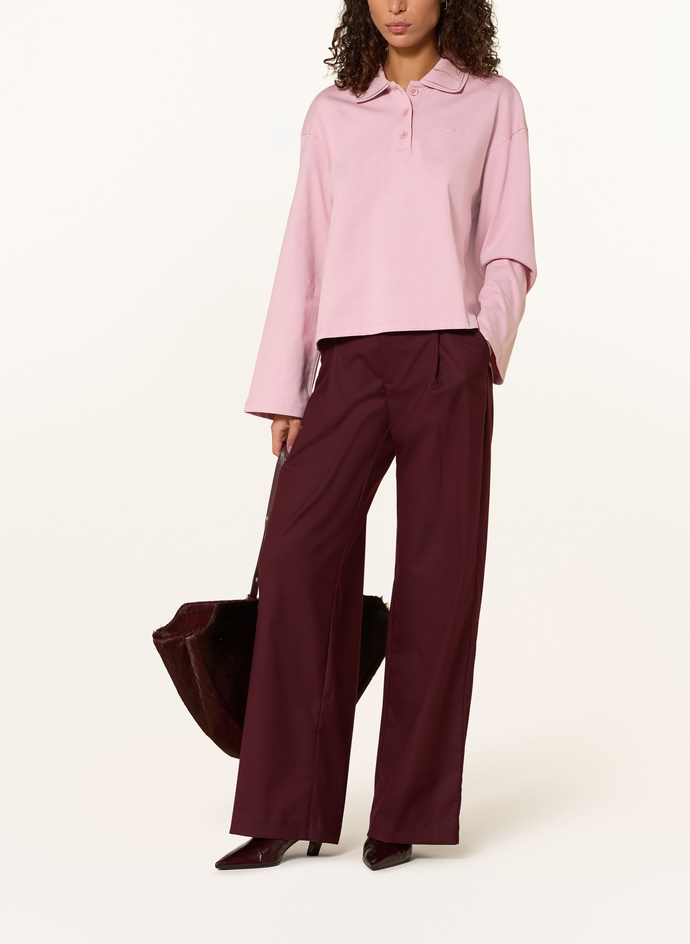 LeGer Studio Jersey-Poloshirt PINA: ROSÉ