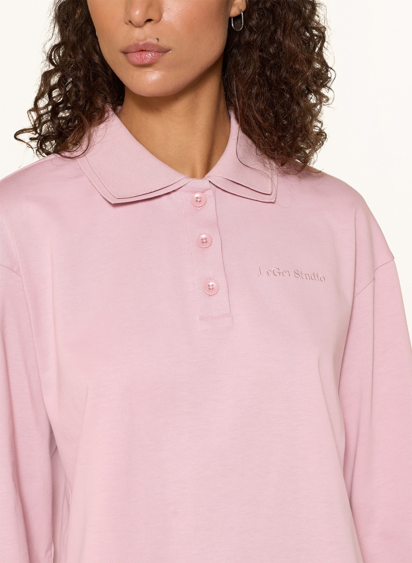LeGer Studio Jersey-Poloshirt PINA: ROSÉ