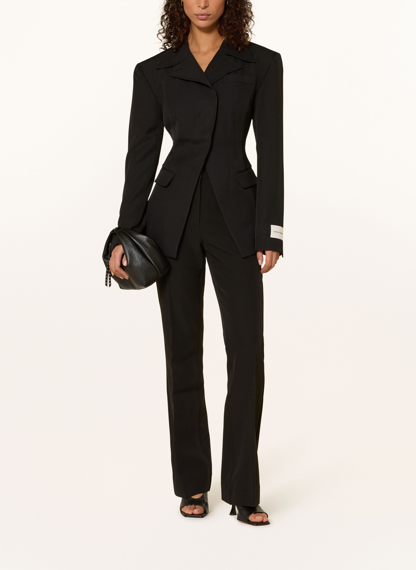 LeGer Studio FATOU wide-leg pants: BLACK