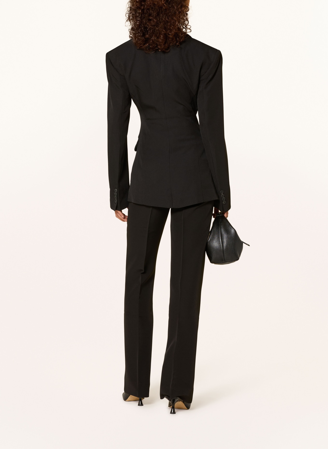 LeGer Studio FATOU wide-leg pants: BLACK