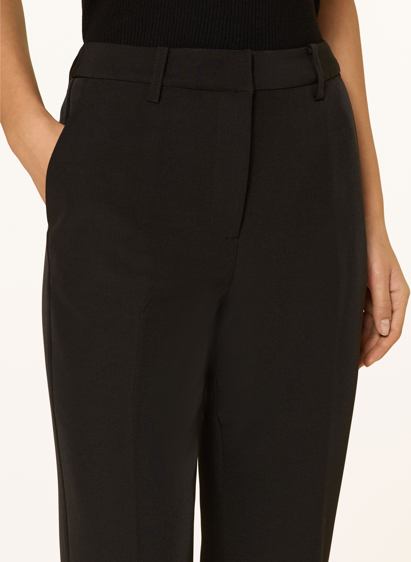 LeGer Studio FATOU wide-leg pants: BLACK