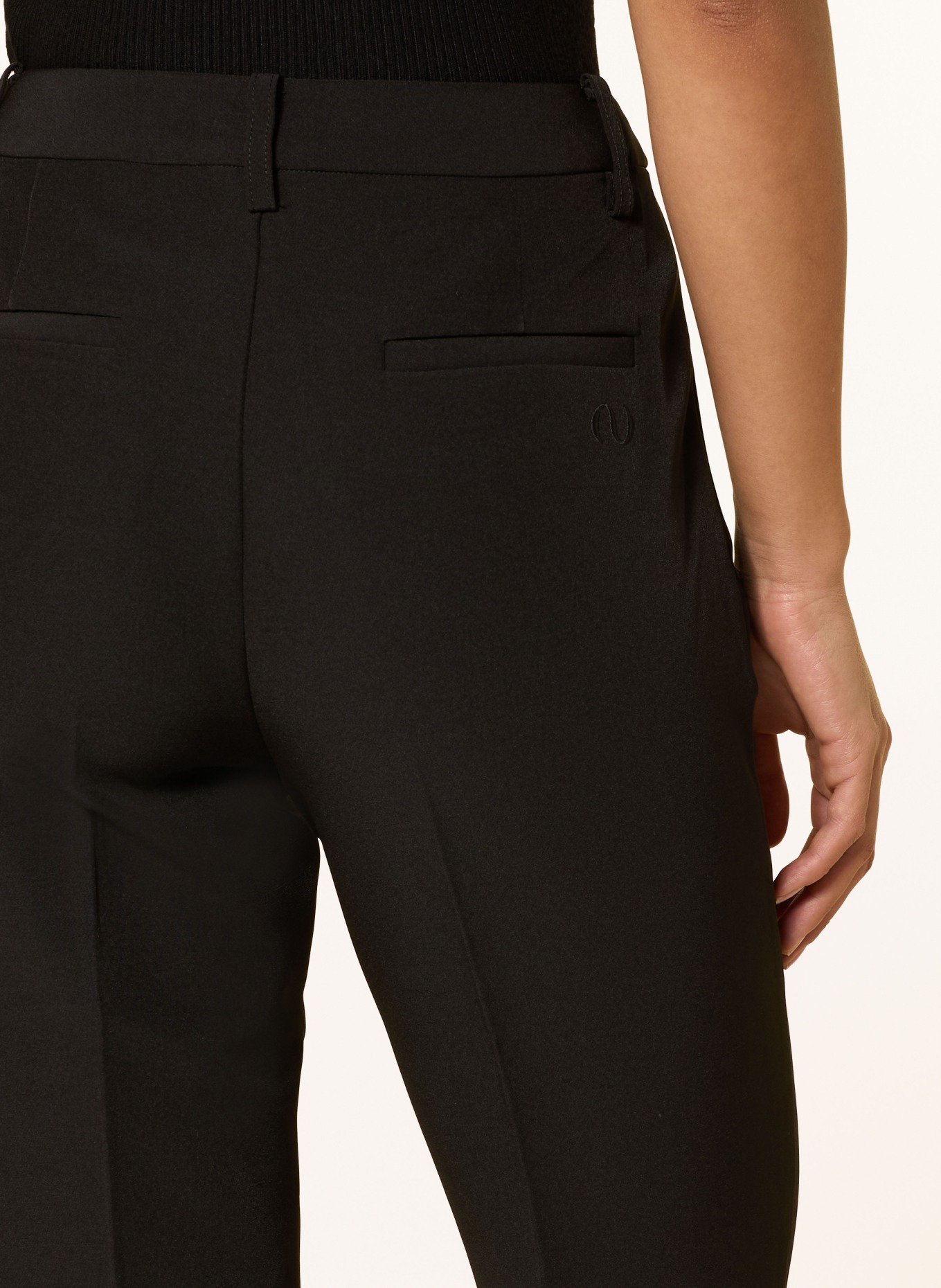 LeGer Studio FATOU wide-leg pants: BLACK