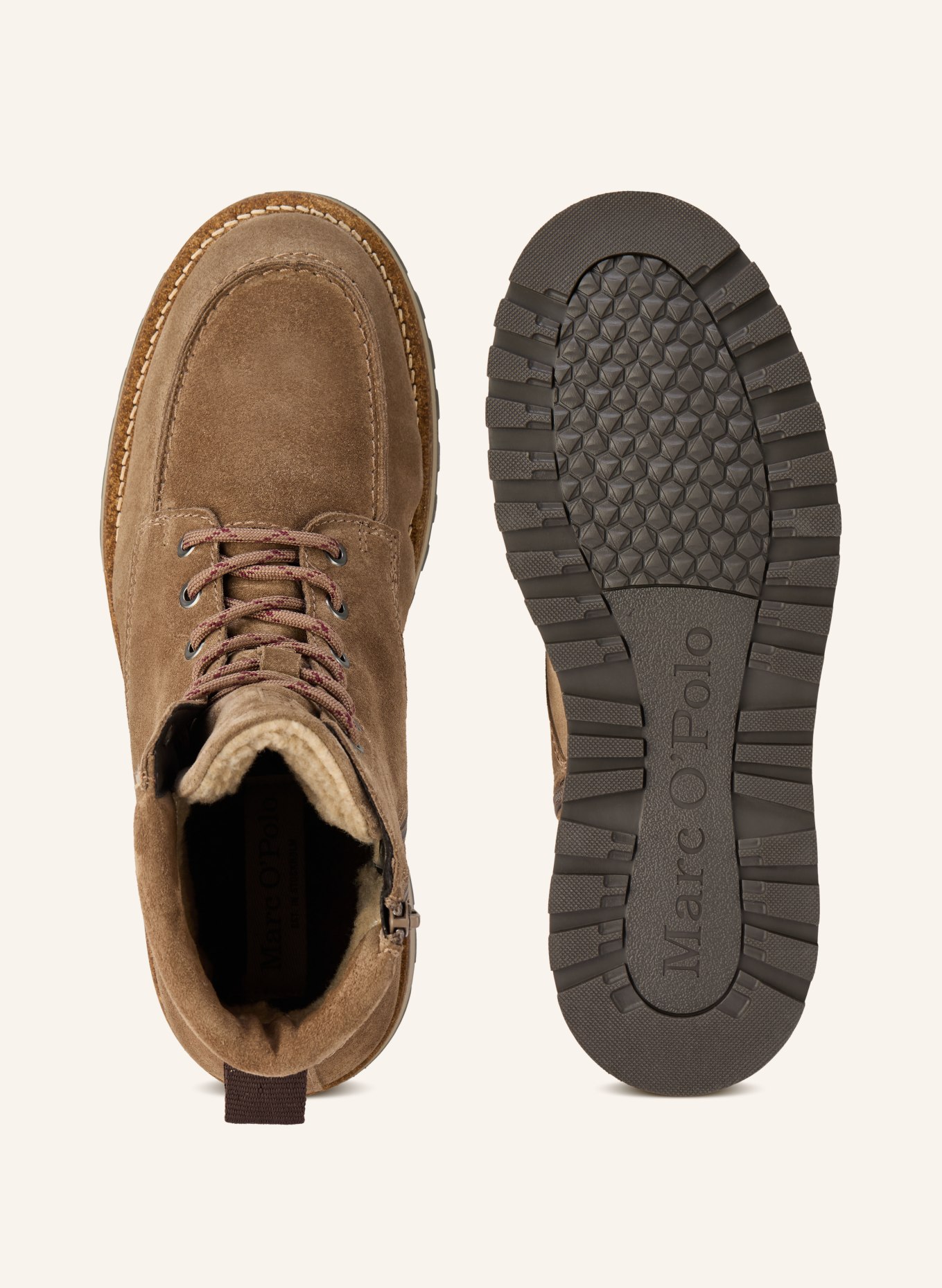 Marc O'Polo Schnürboots: TAUPE