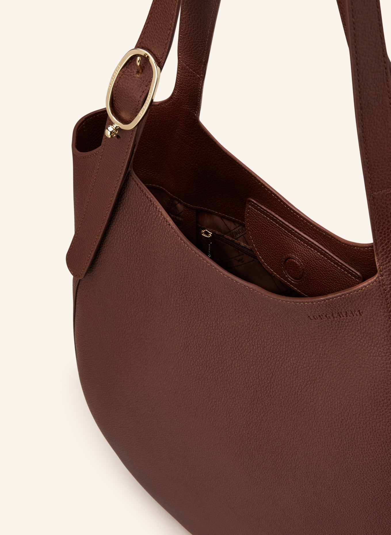 LONGCHAMP Beuteltasche LE FOULONNÉ XL: BRAUN