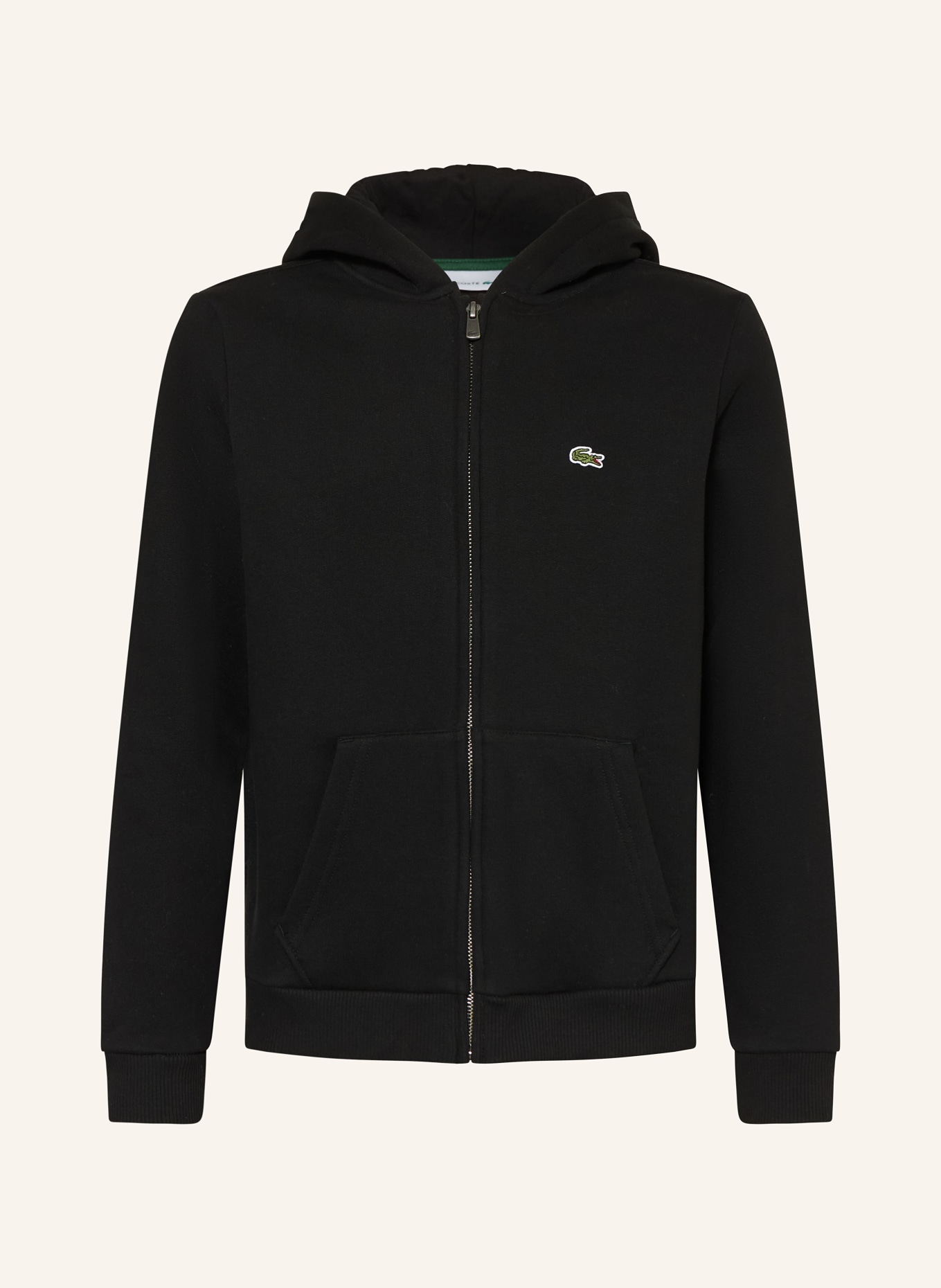 LACOSTE Sweatjacke: SCHWARZ