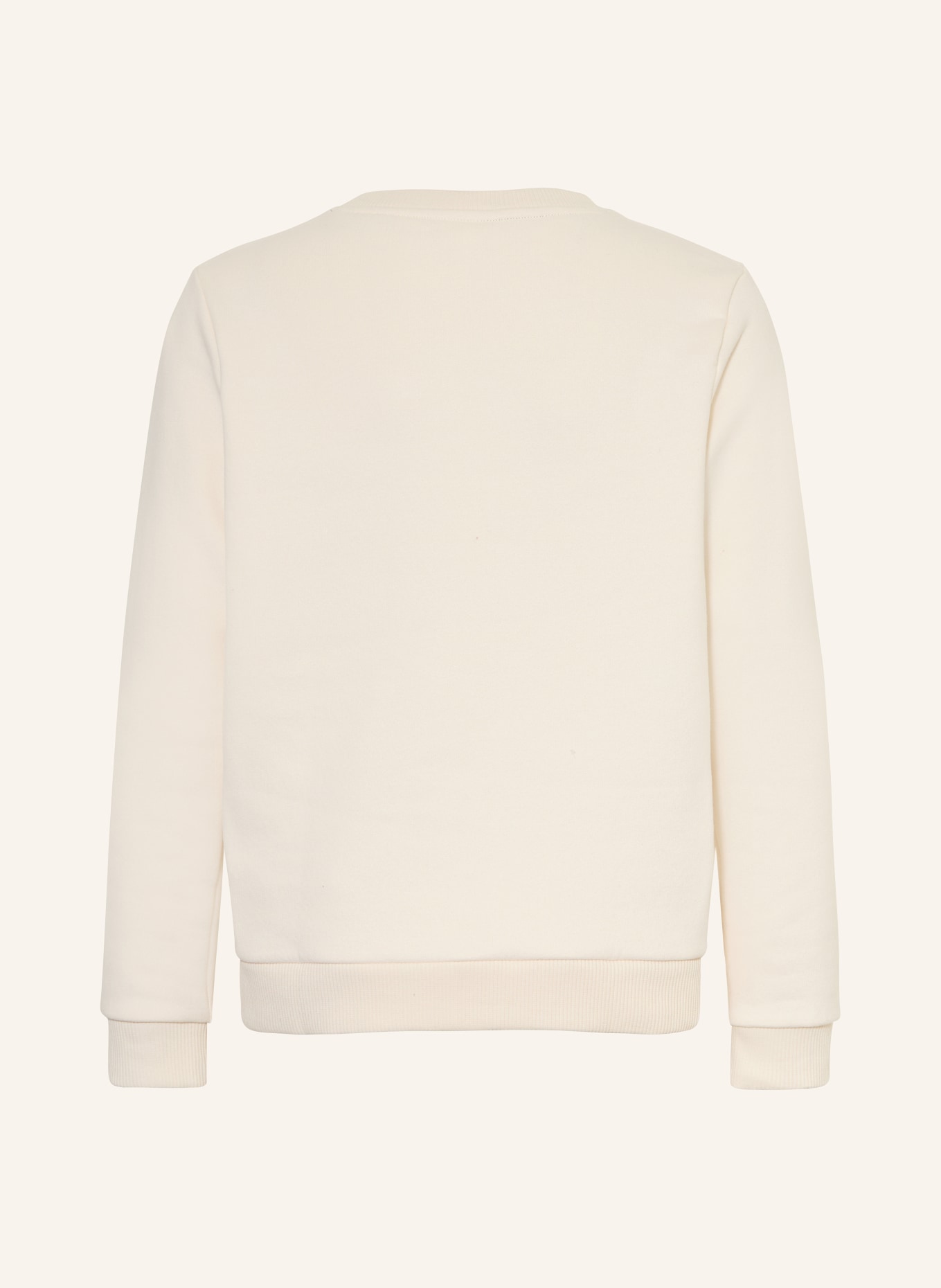 LACOSTE Sweatshirt: CREME / SCHWARZ