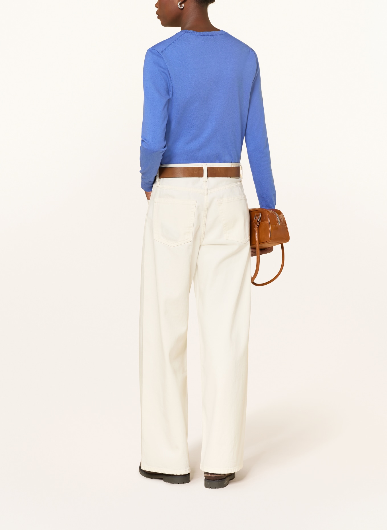 POLO RALPH LAUREN Strickjacke: BLAU / CREME