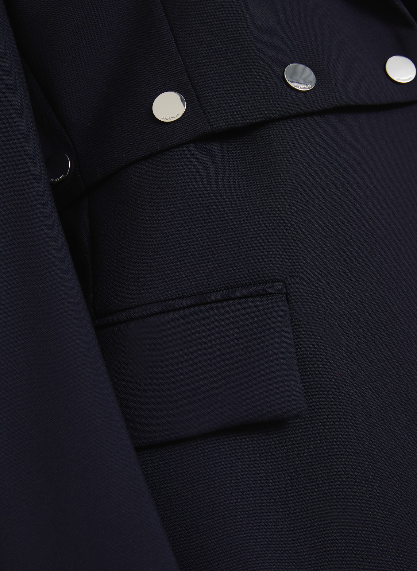 SPORTMAX Long blazer EDITORE: BLACK