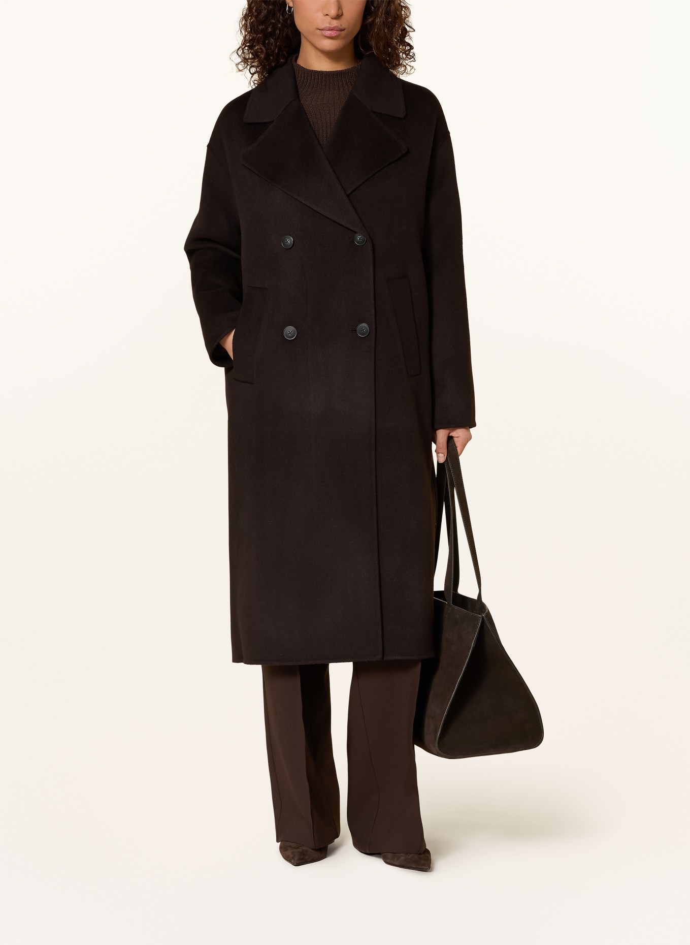 MILANO ITALY Wool coat: BLACK
