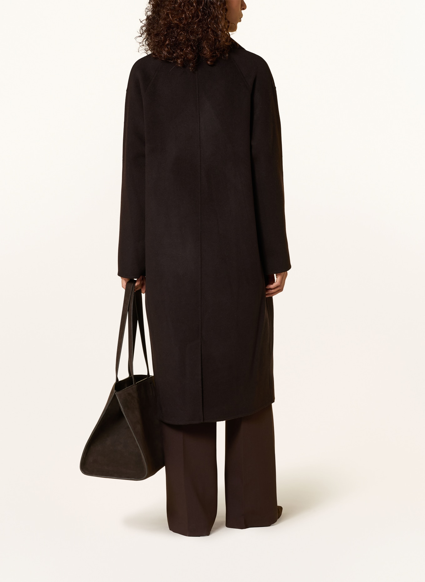 MILANO ITALY Wool coat: BLACK