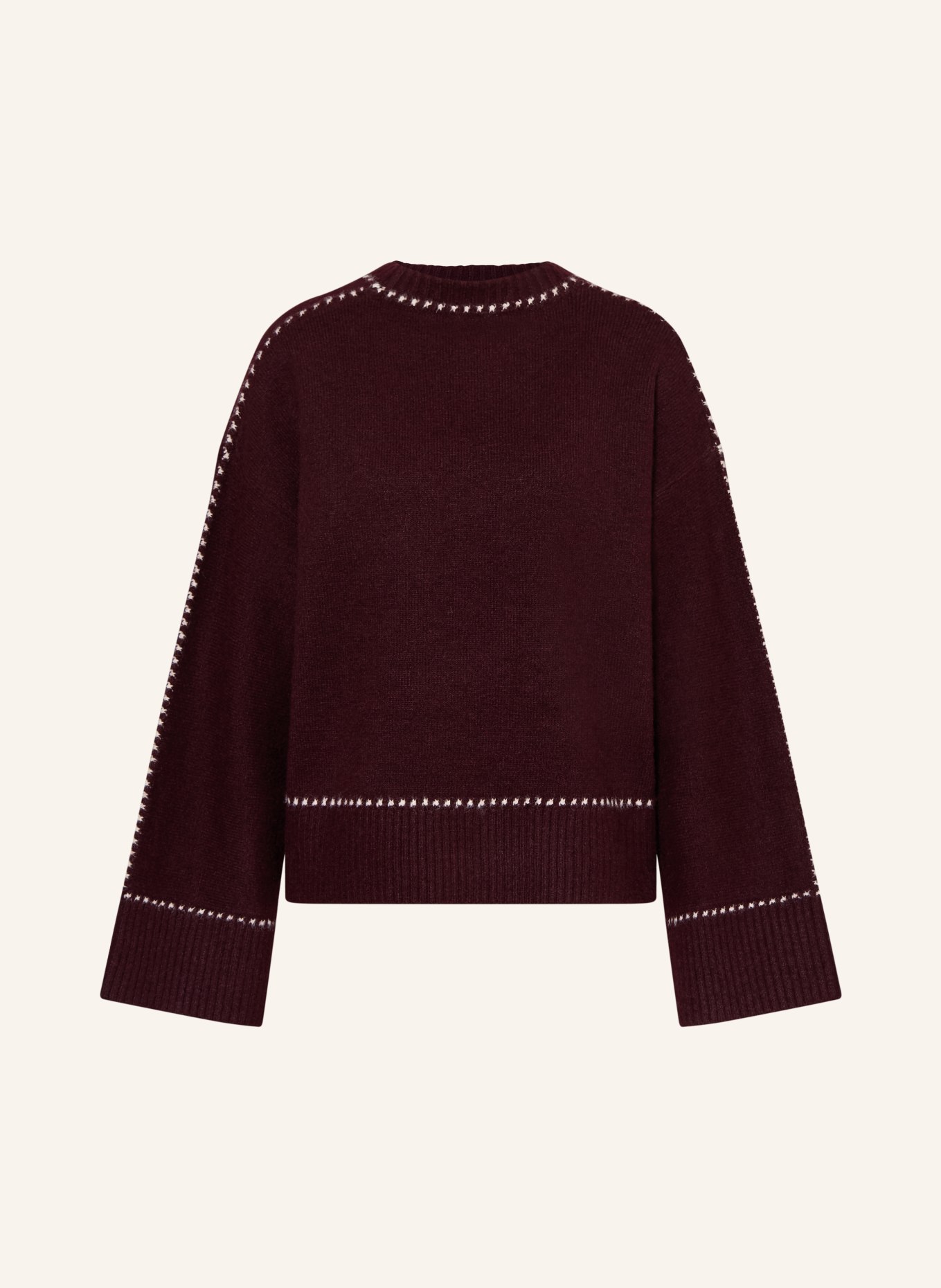 NEO NOIR Sweater ROEME: DARK RED