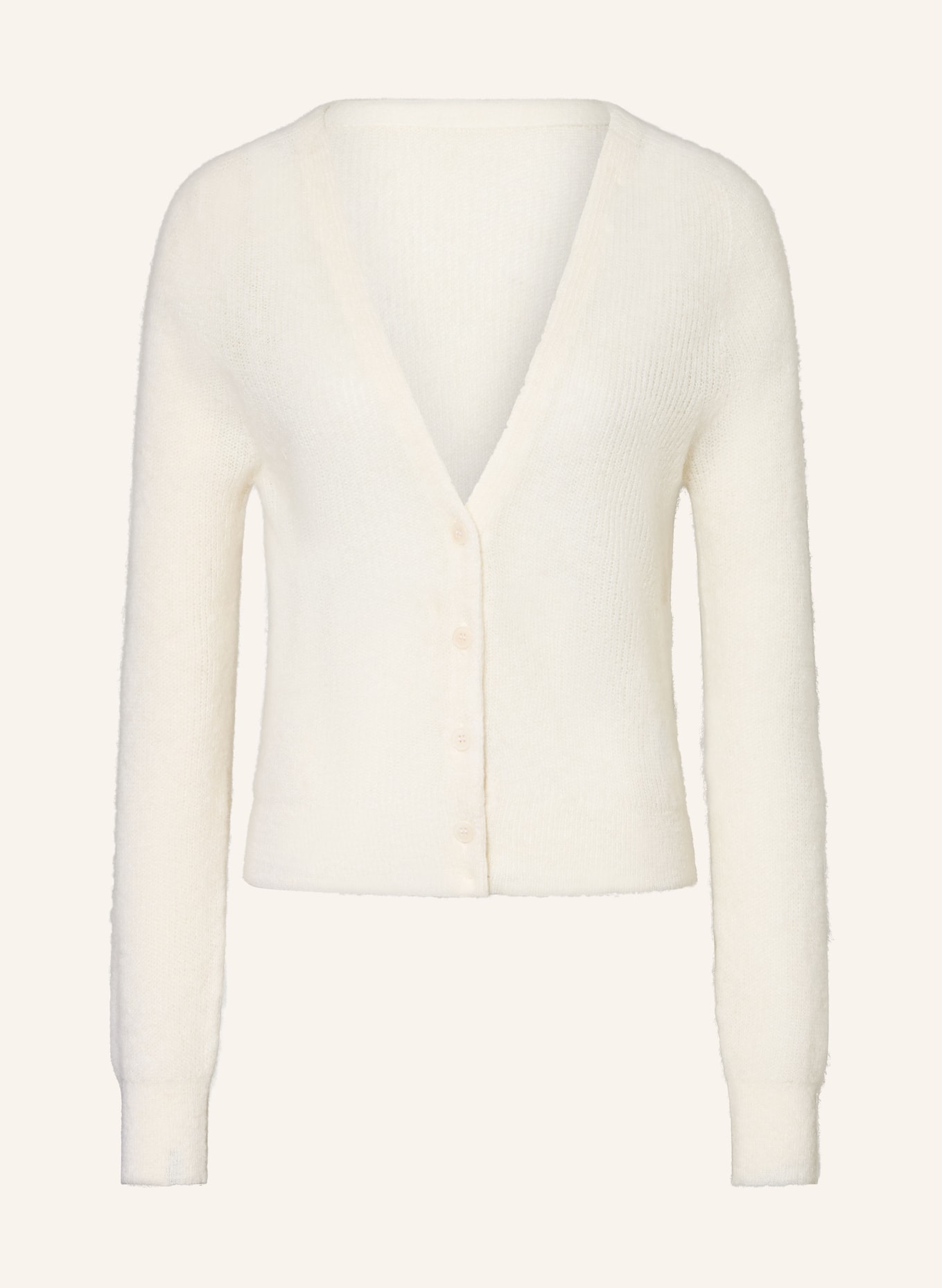 DRYKORN Kardigan GERTIJA z dodatkiem alpaki: BIAŁY