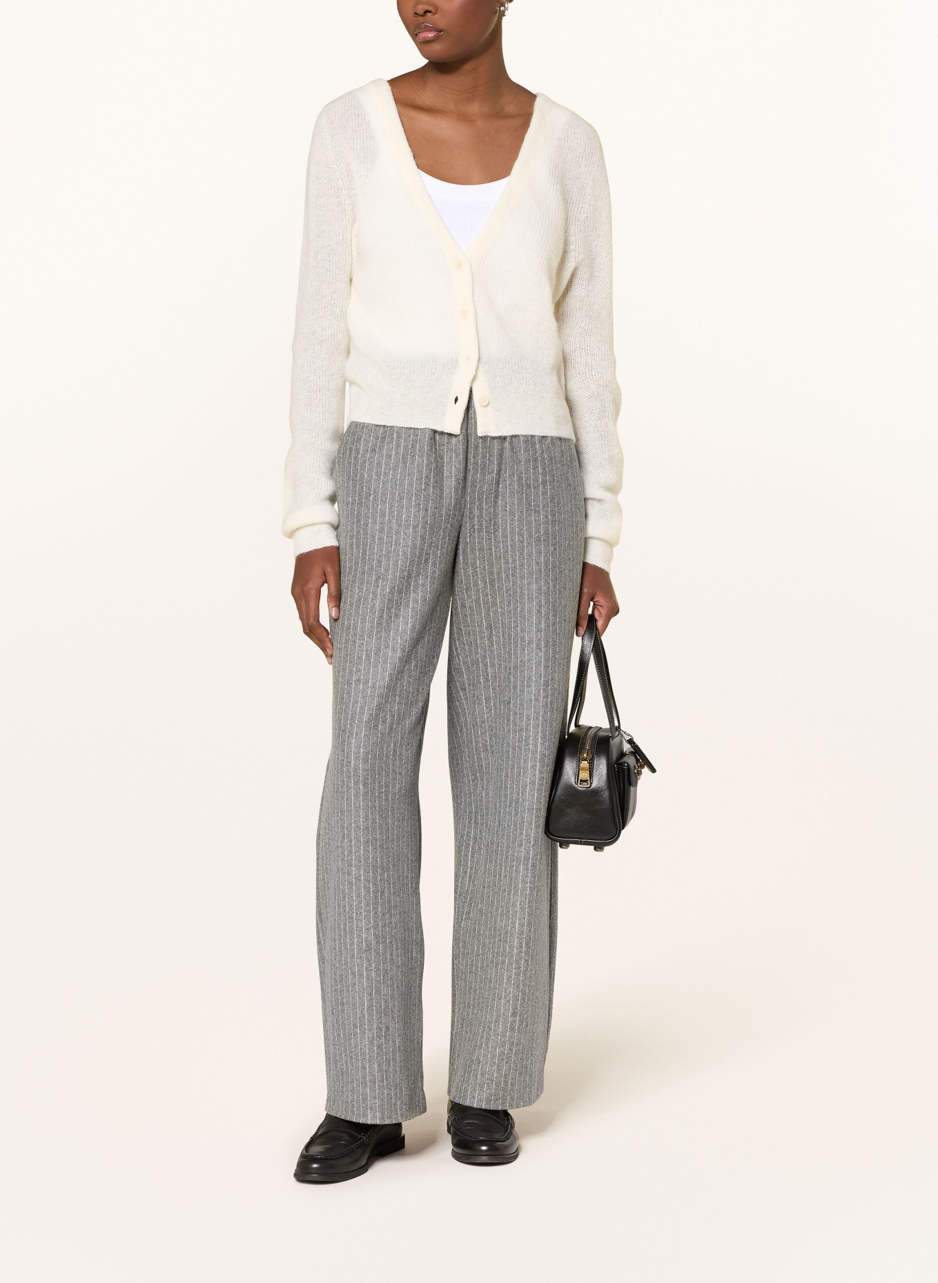 DRYKORN Kardigan GERTIJA z dodatkiem alpaki: BIAŁY