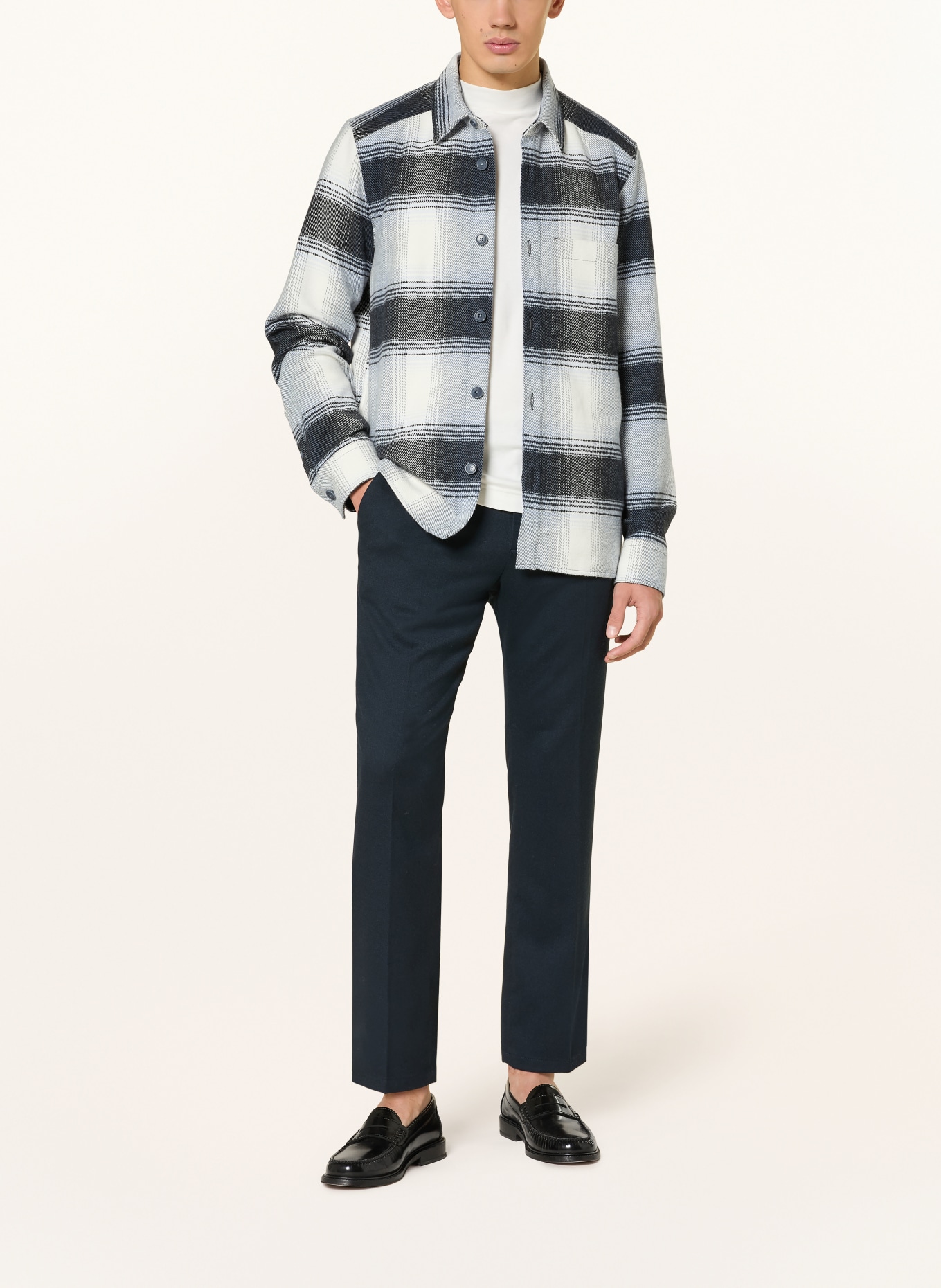 DRYKORN Hemd DIEGGO Comort Fit: HELLBLAU / CREME / DUNKELBLAU