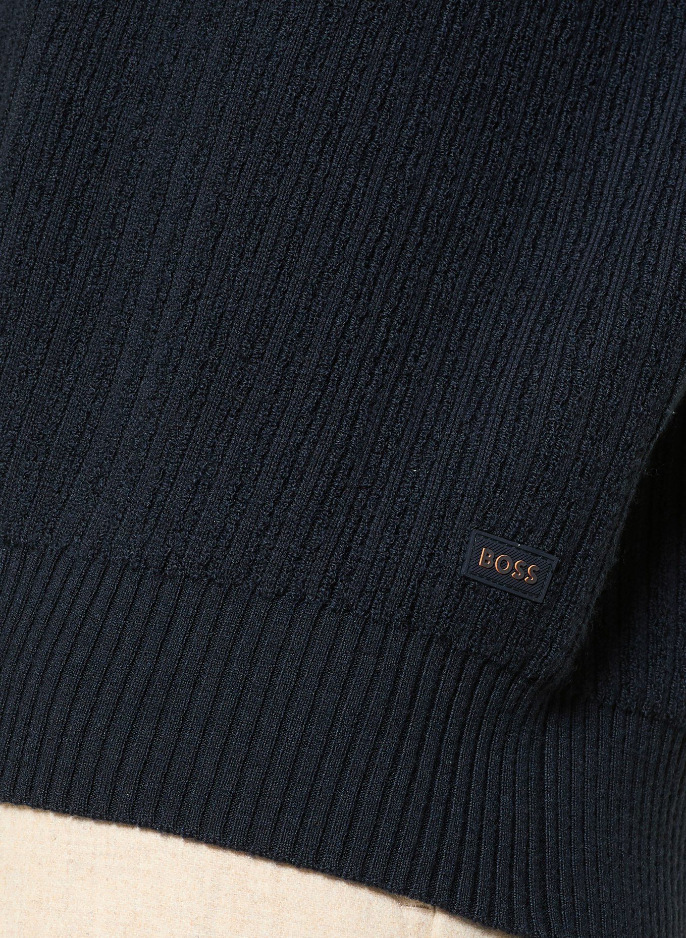 BOSS Strick-Poloshirt KOTORPOLO: DUNKELBLAU