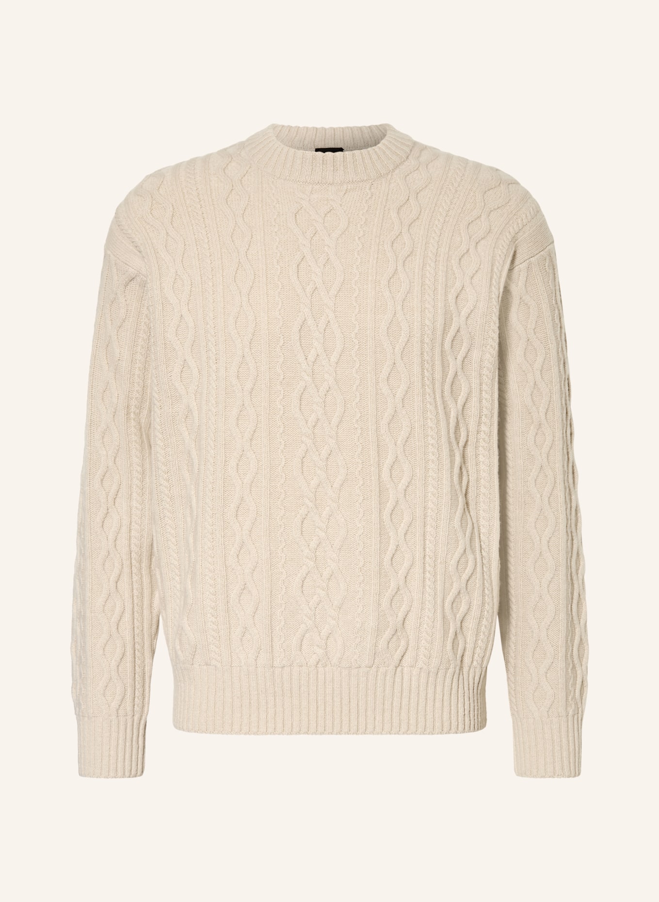 BOSS Pullover KABLETO: BEIGE
