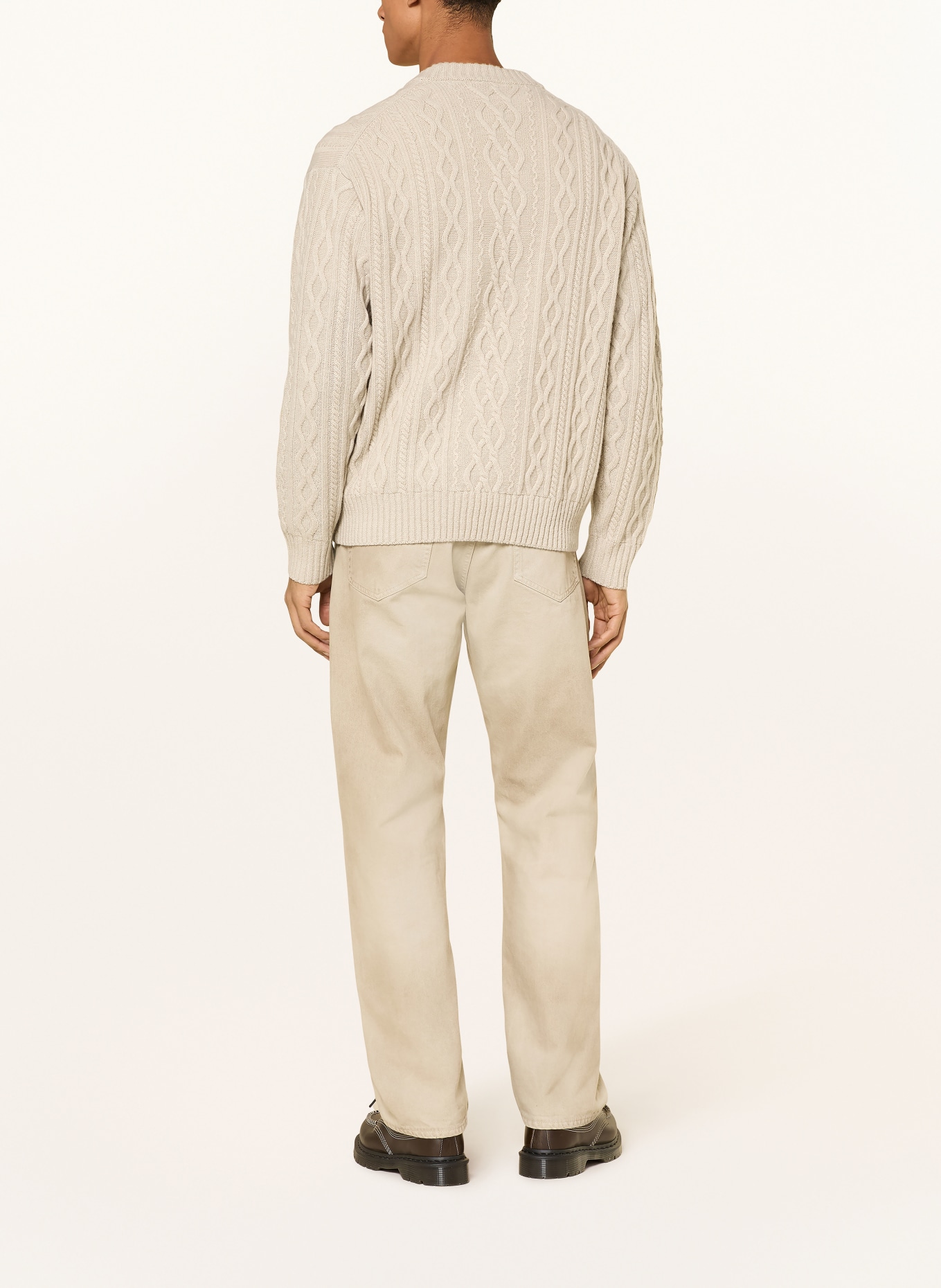 BOSS Pullover KABLETO: BEIGE
