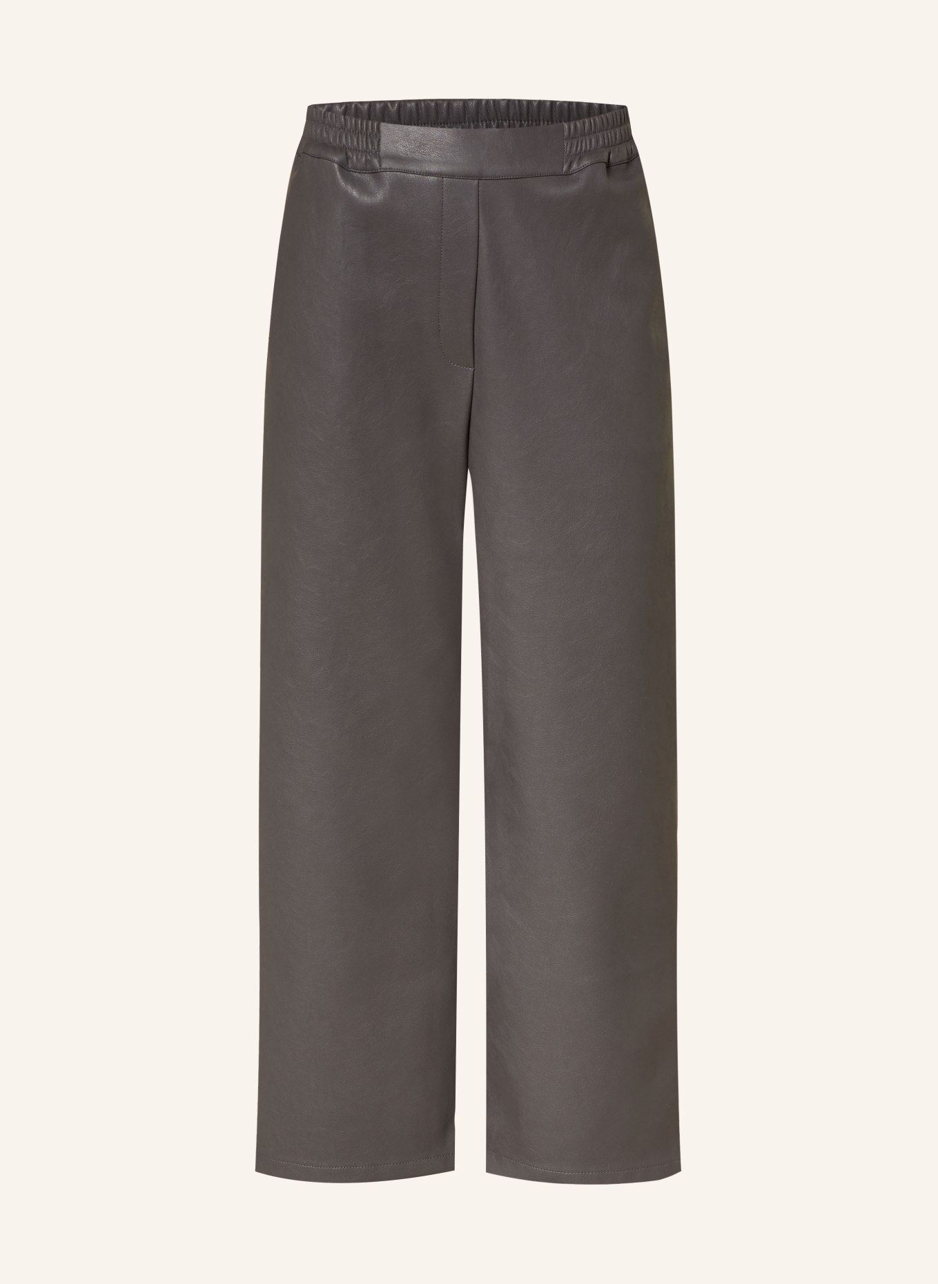 Princess GOES HOLLYWOOD 7/8-Hose in Lederoptik: DUNKELGRAU