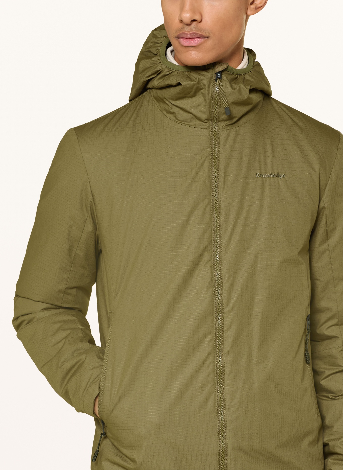 KnowledgeCotton Apparel Funktionsjacke VENT RIPSTOP 140: OLIV