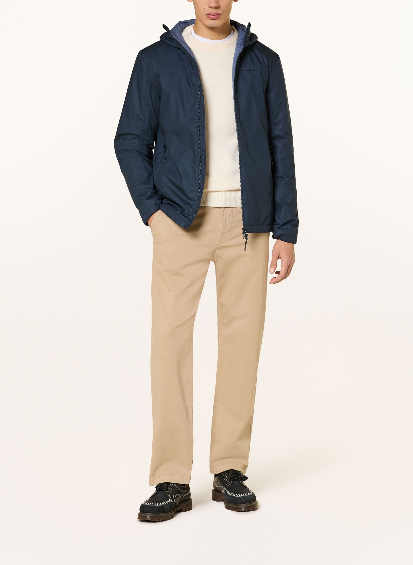 KnowledgeCotton Apparel VENT RIPSTOP 140 functional jacket: DARK BLUE