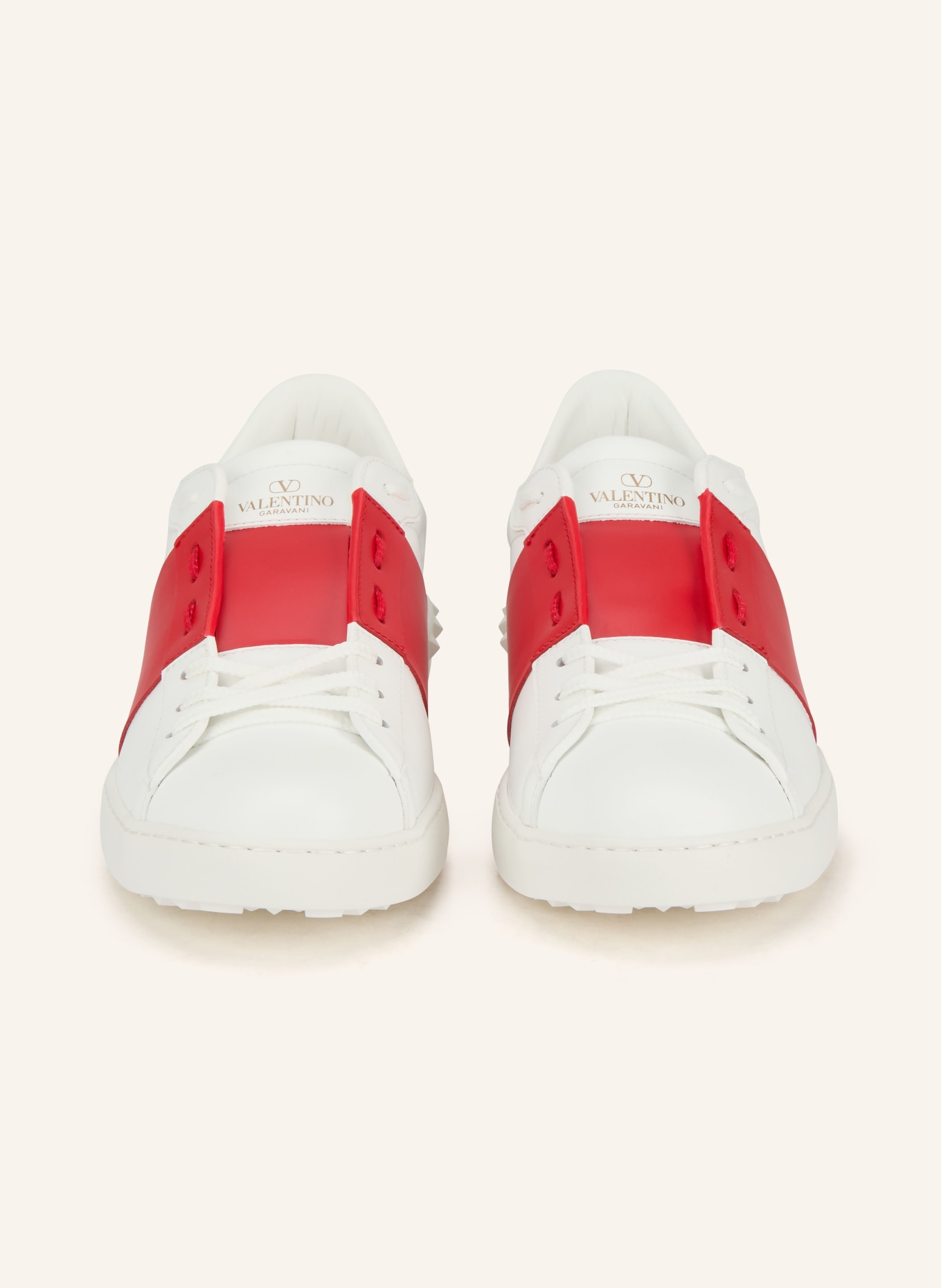 VALENTINO GARAVANI Sneakers OPEN: WHITE / RED