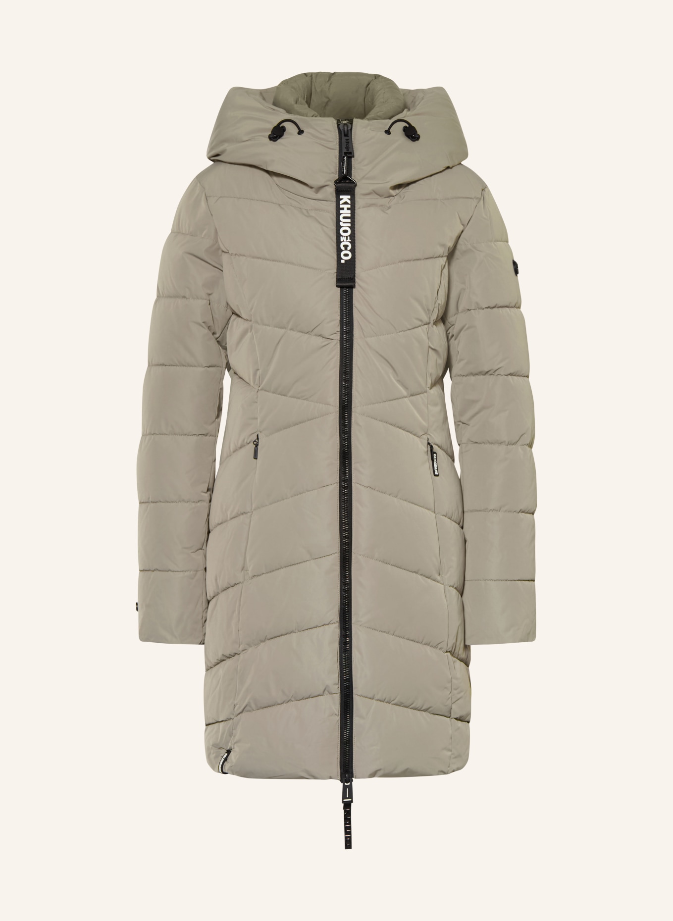 khujo Płaszcz pikowany DIER z odpinanym kołnierzem: SZARY