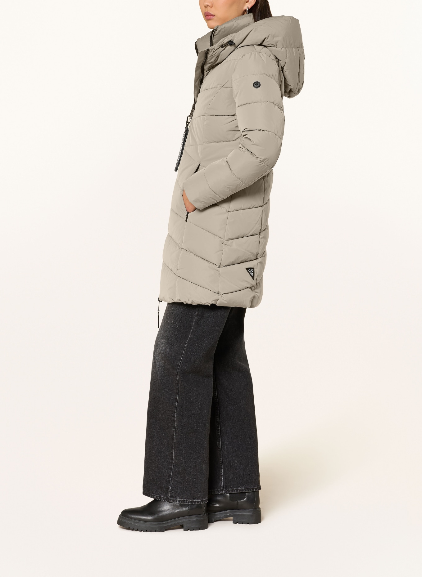 khujo Płaszcz pikowany DIER z odpinanym kołnierzem: SZARY