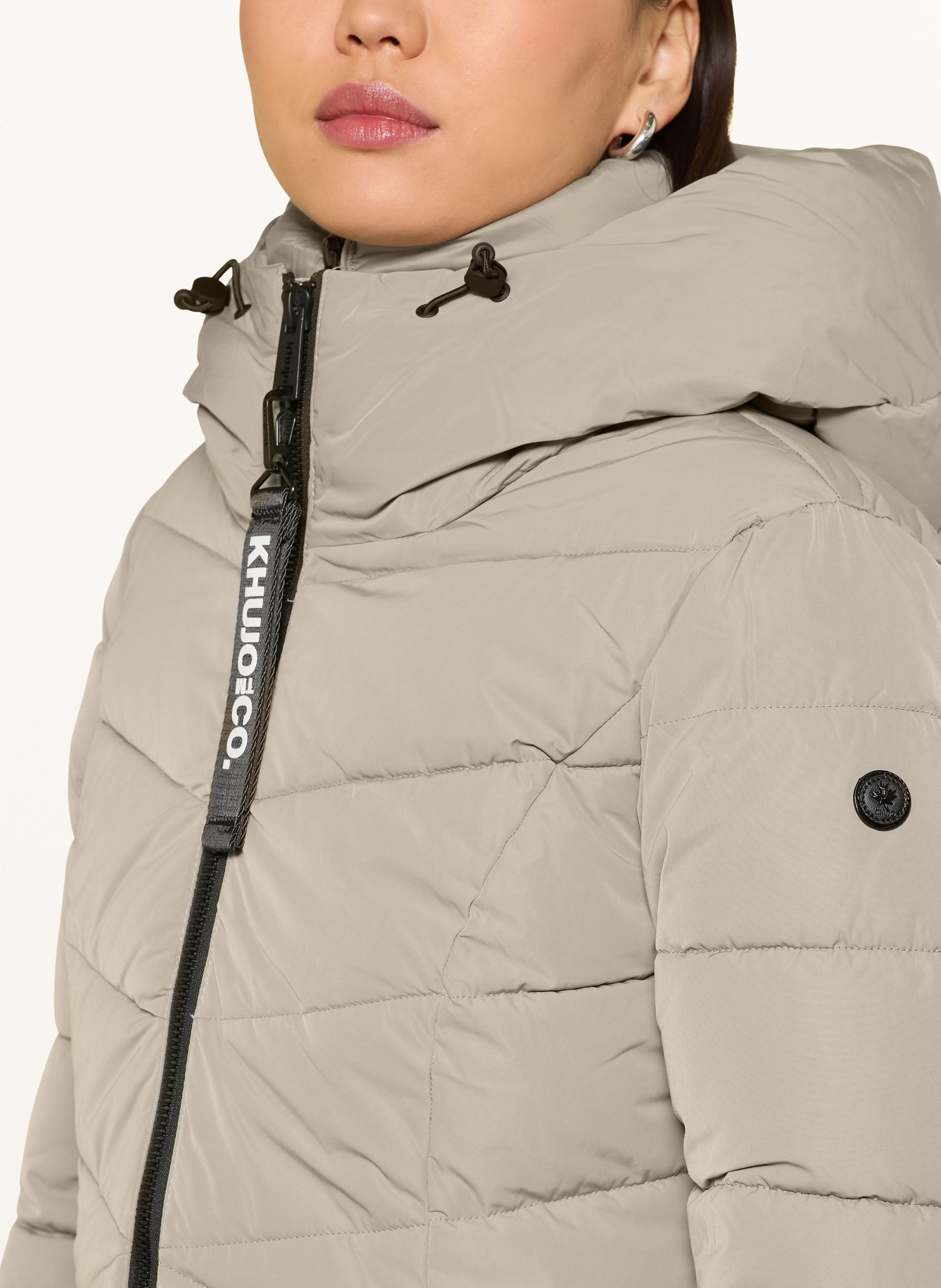 khujo Płaszcz pikowany DIER z odpinanym kołnierzem: SZARY