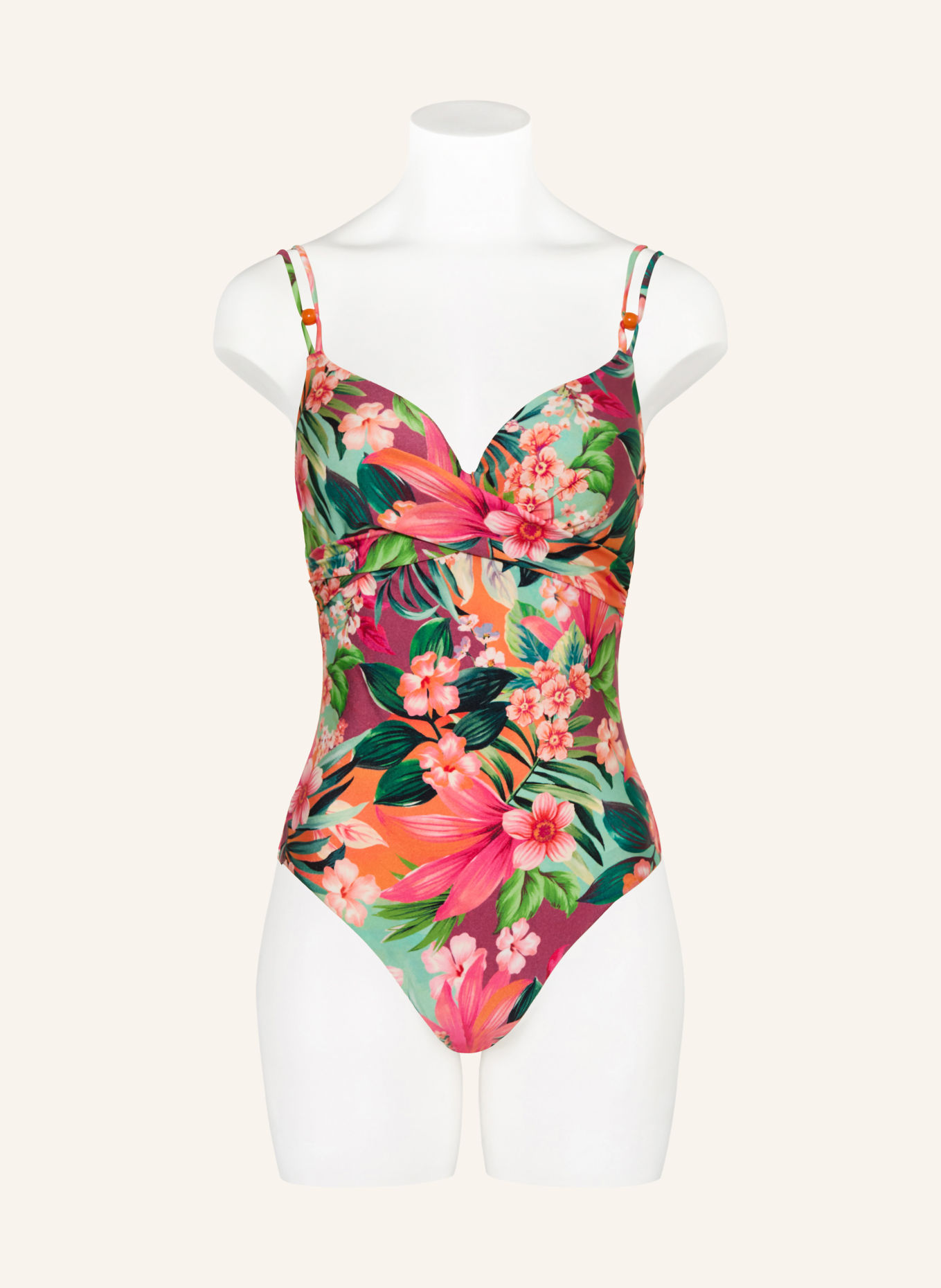 MARIE JO Kostium kąpielowy z ramiączkami NORMA JEANNE: POMARAŃCZOWY / MOCNORÓŻOWY / CIEMNOCZERWONY