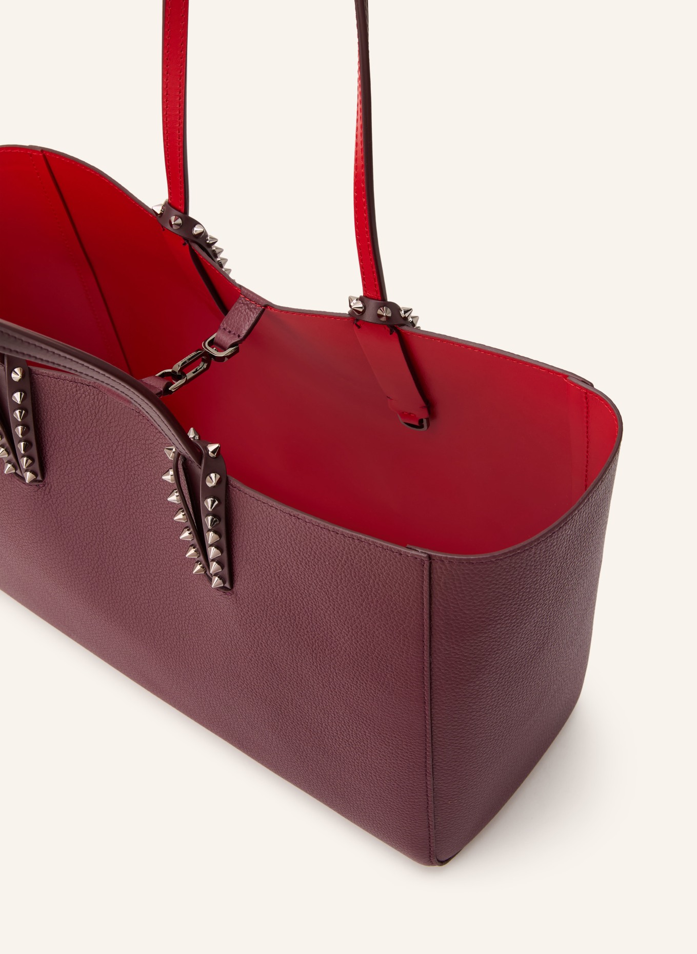 Christian Louboutin Shopper CABATA SMALL mit Pouch: DUNKELROT