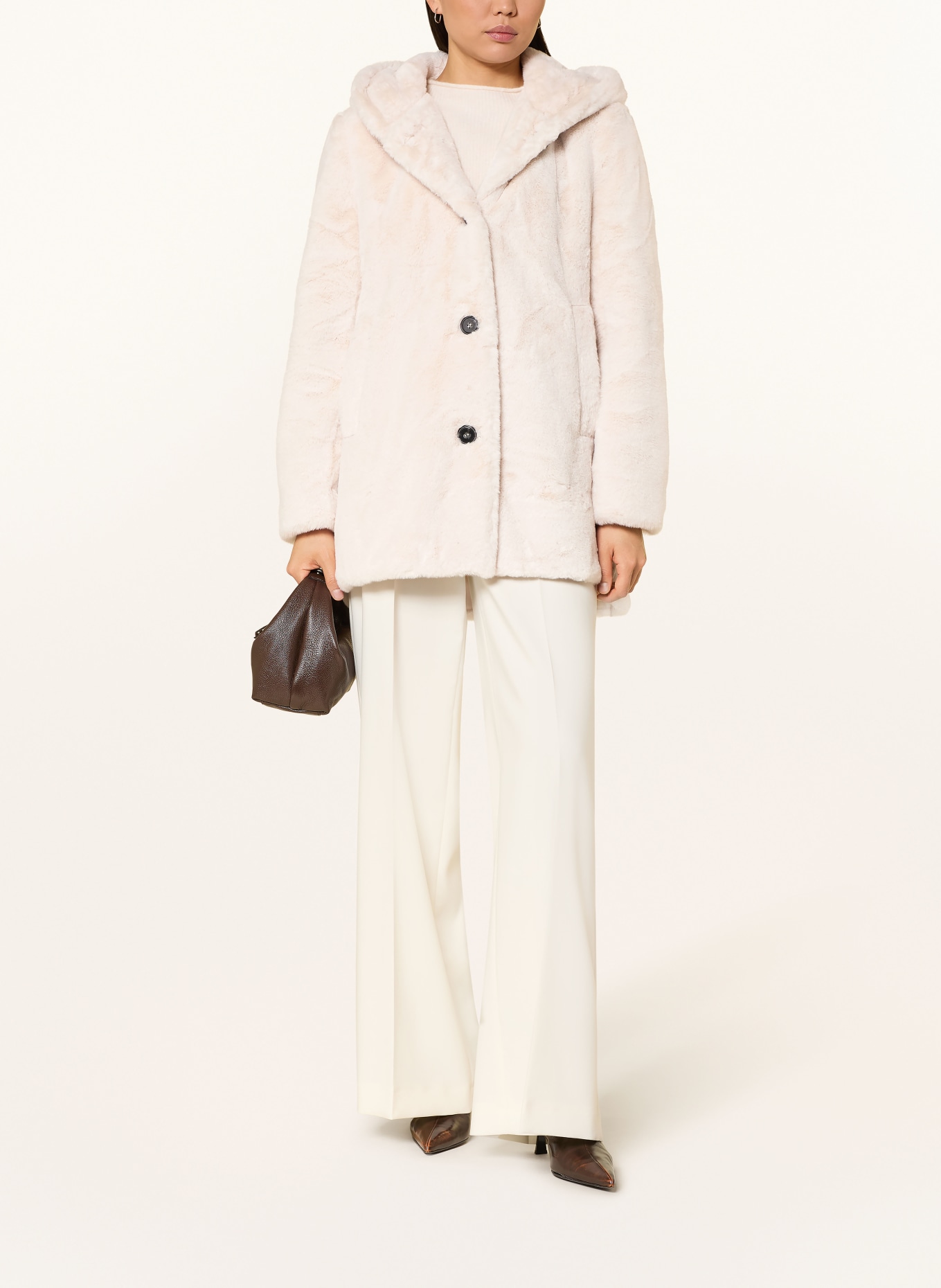 Betty Barclay Bunda z umělé kožešiny: KRÉMOVÁ