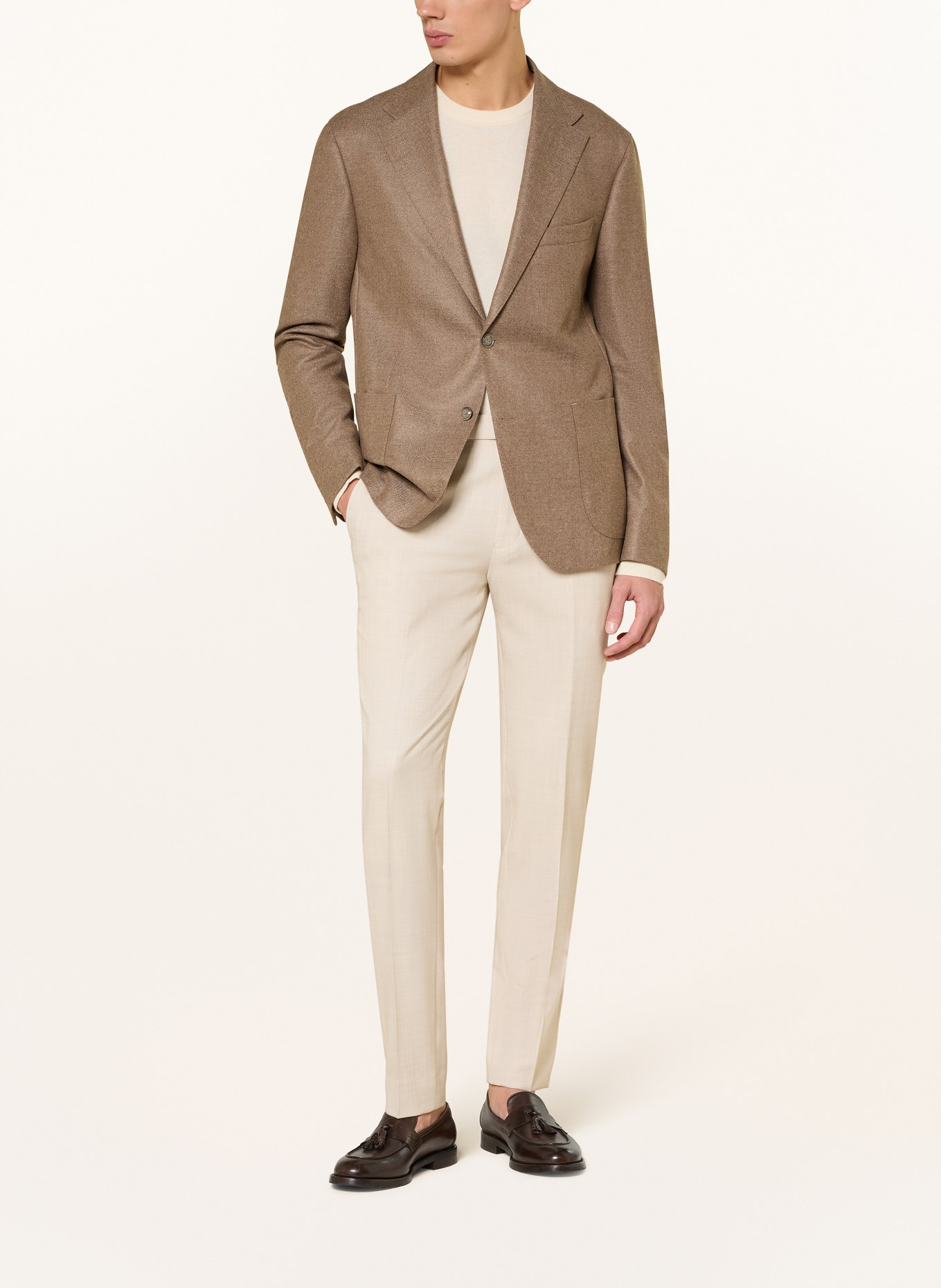 DRESSLER SAWYER regular fit jacket: CAMEL