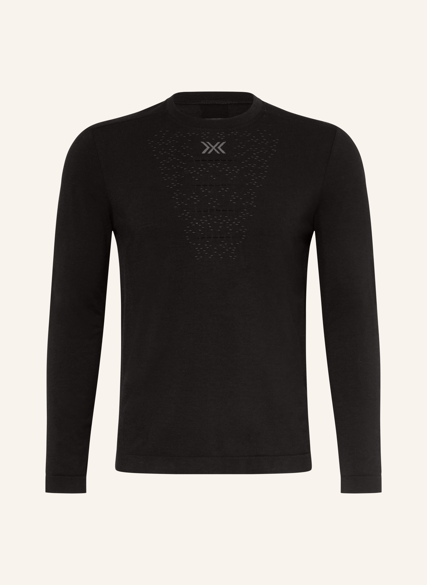 X-BIONIC Funktionswäsche-Shirt MIGHTYWOOL mit Merinowolle: SCHWARZ